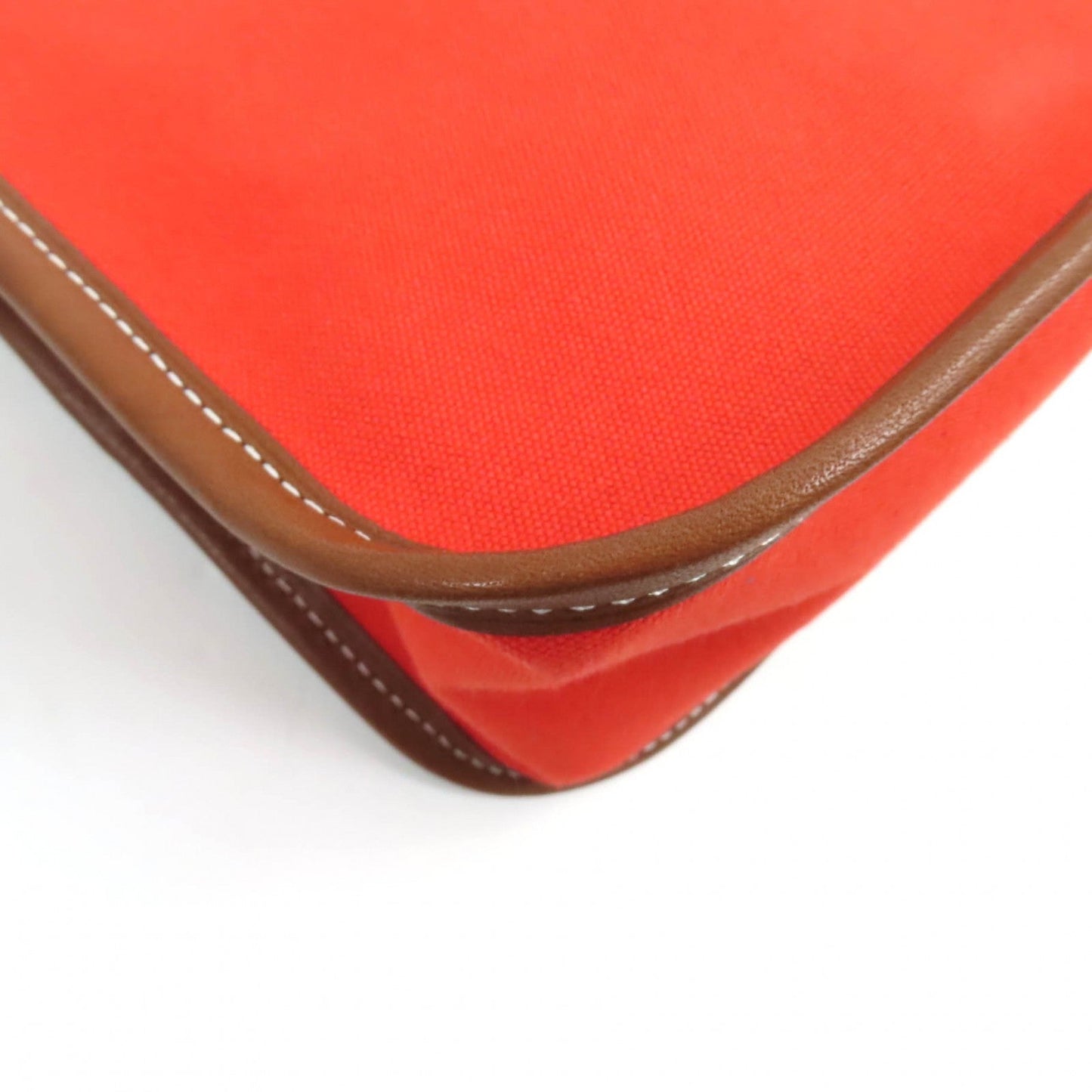 HERMES Pouch cotton Orange Camille