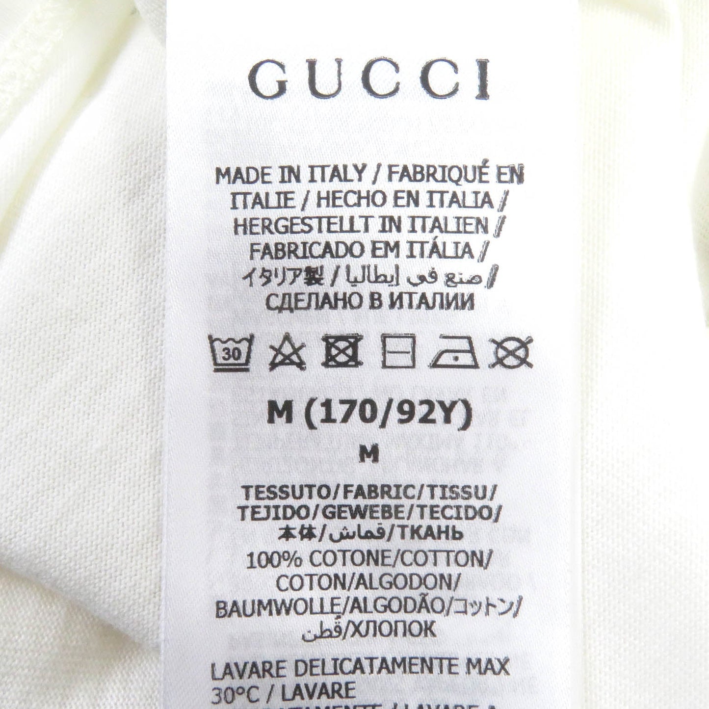 GUCCI Short sleeve T-shirt 717422 cotton white M