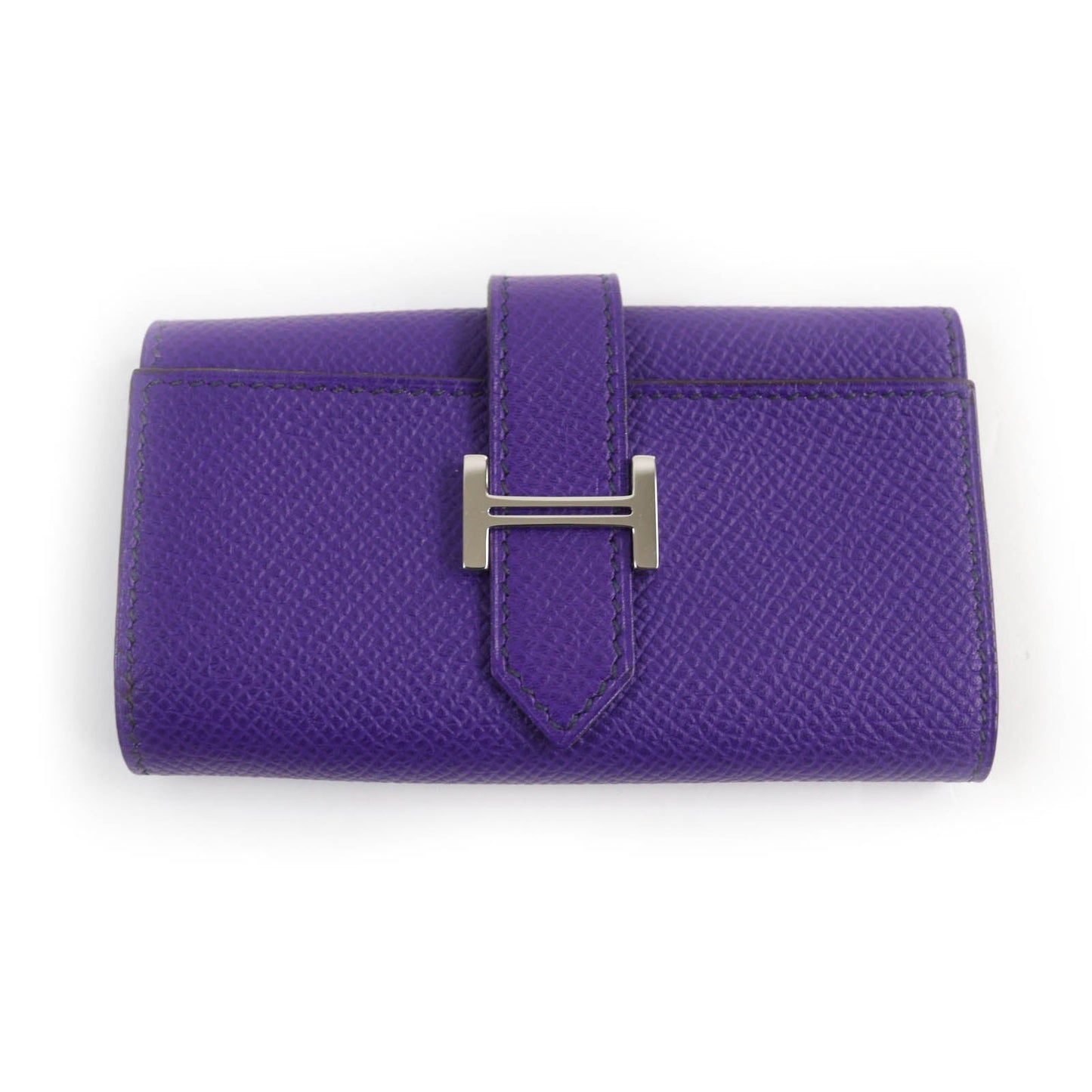 HERMES Key case Key holder  Epsom purple Bean