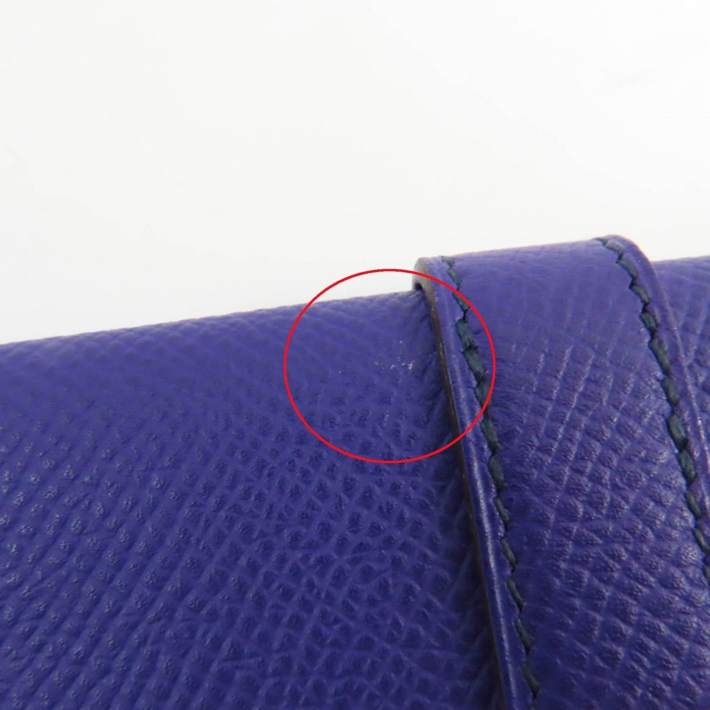 HERMES Key case Key holder  Epsom purple Bean