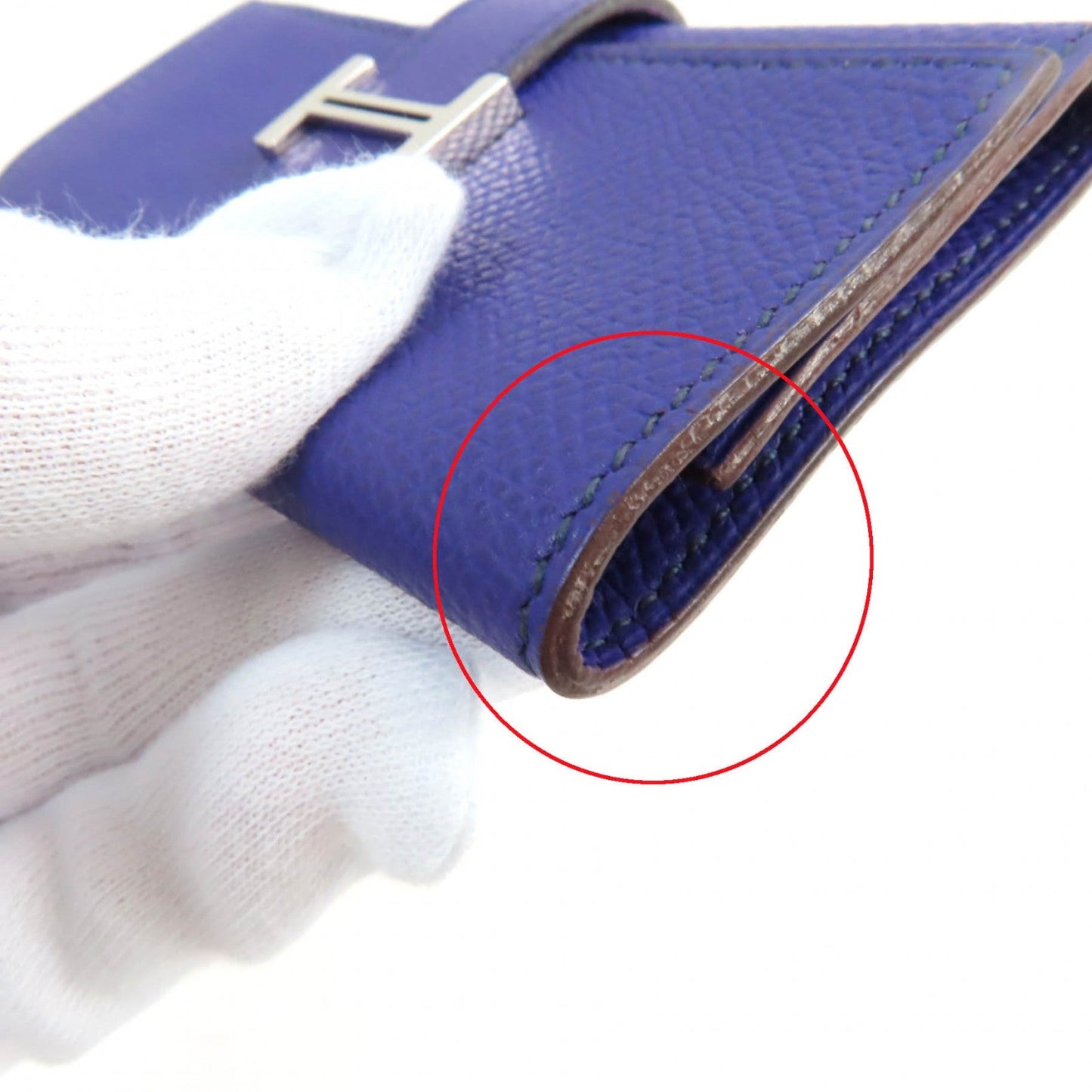 HERMES Key case Key holder  Epsom purple Bean