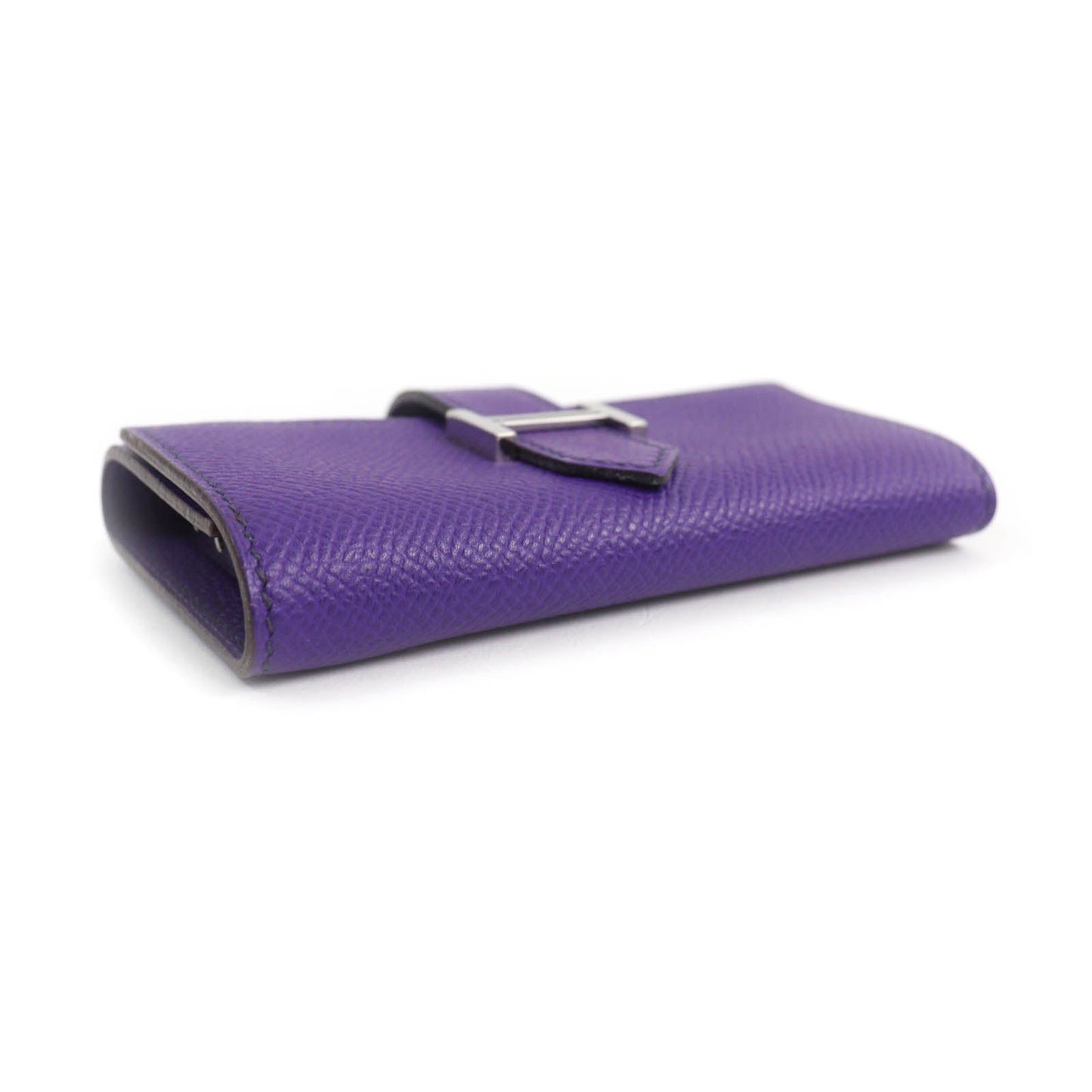 HERMES Key case Key holder  Epsom purple Bean