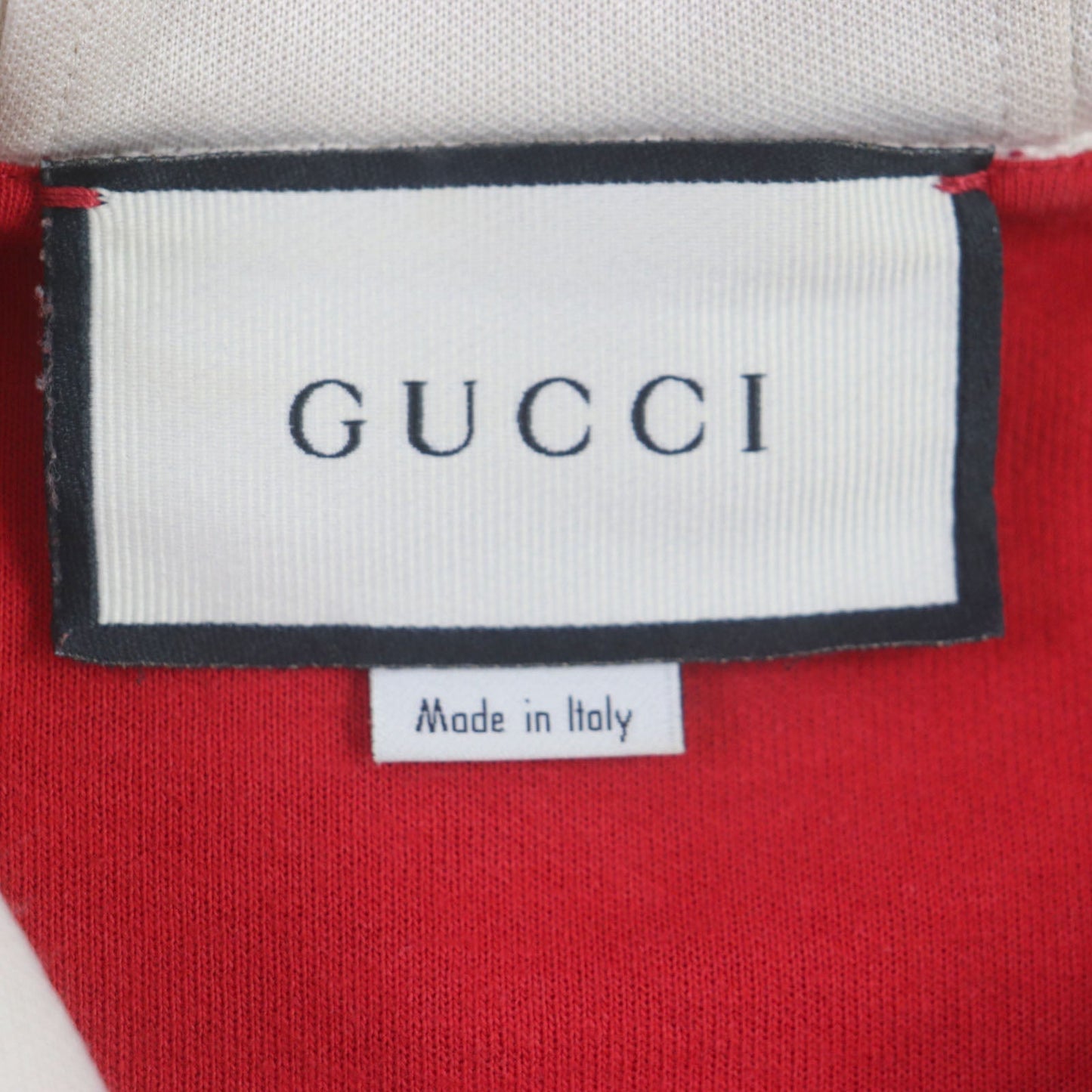 GUCCI Track jacket 575758 polyester Red beige Interlocking G XL