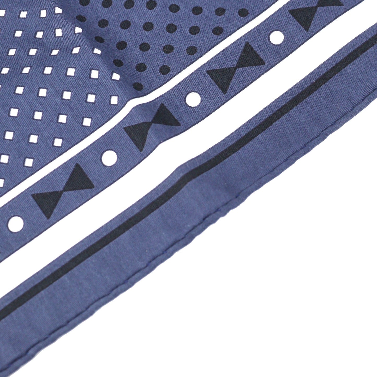 HERMES scarf cotton blue Tipi Bandana 40
