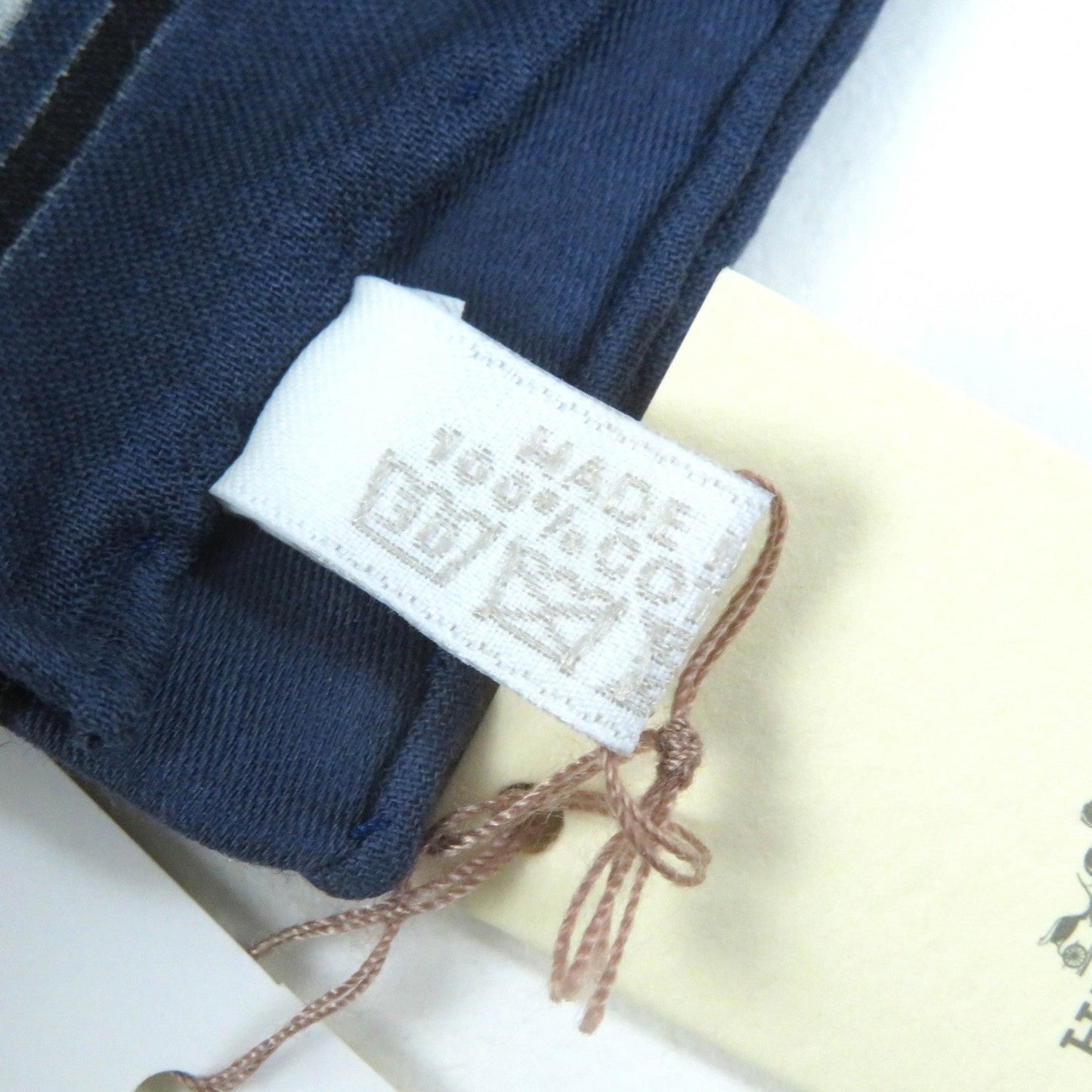 HERMES scarf cotton blue Tipi Bandana 40