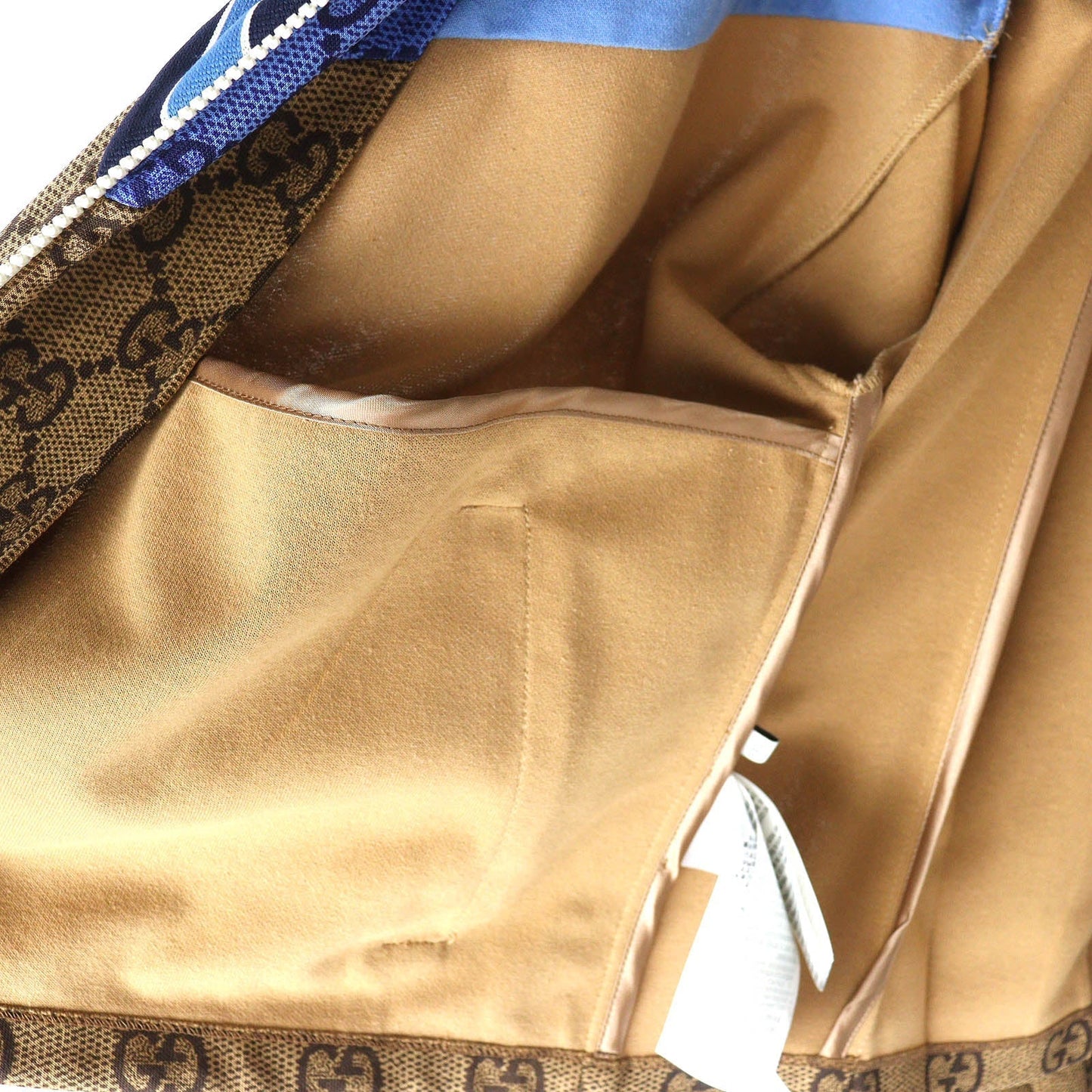 GUCCI Hoodie 546381 polyester Blue type Brown type GG Technical Jersey Jacket XS