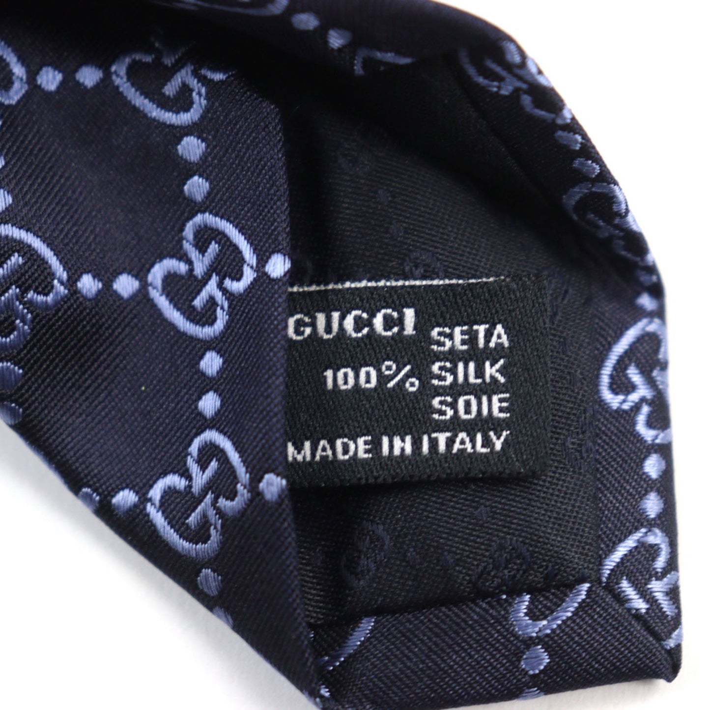 GUCCI tie silk Navy blue ARGOS Argos