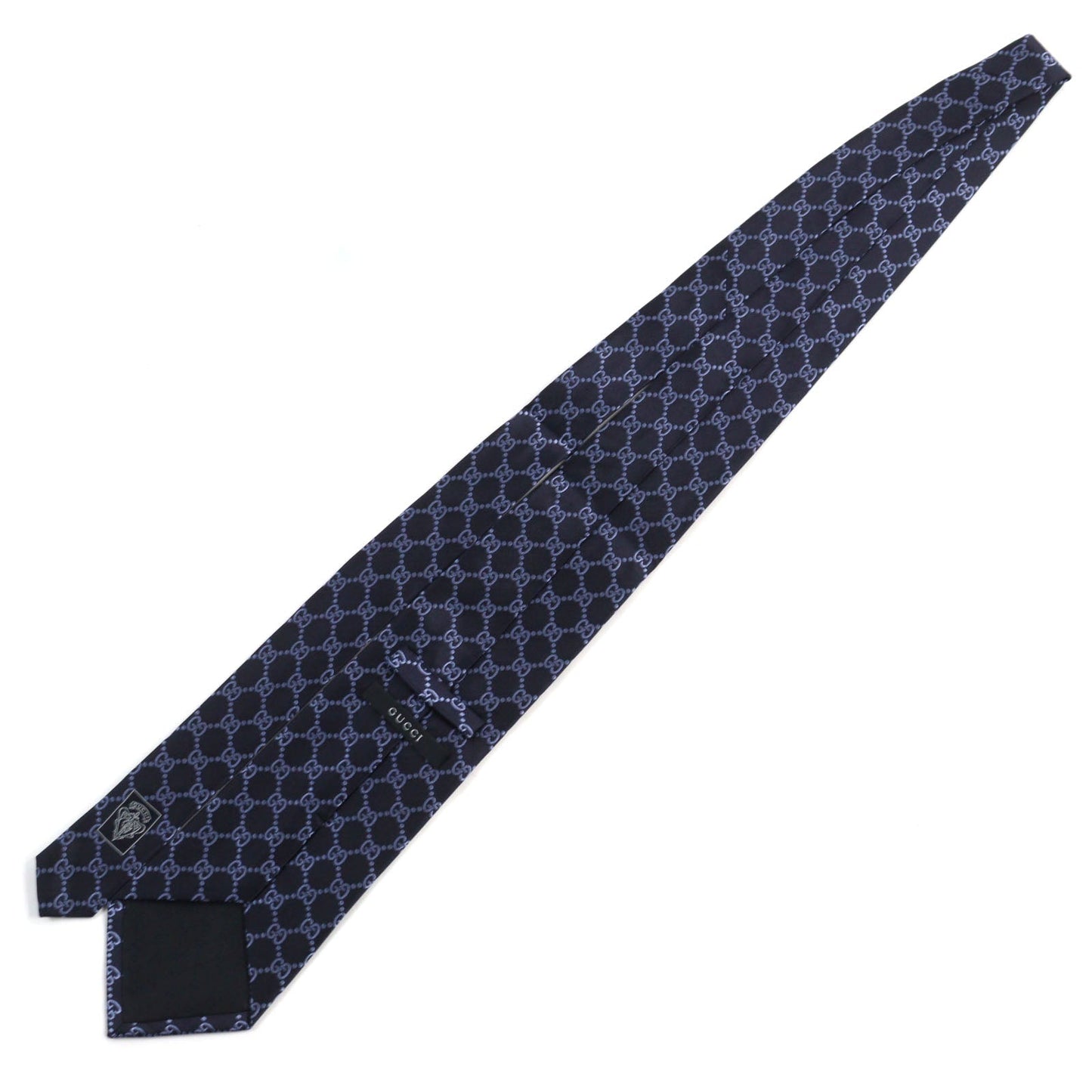GUCCI tie silk Navy blue ARGOS Argos