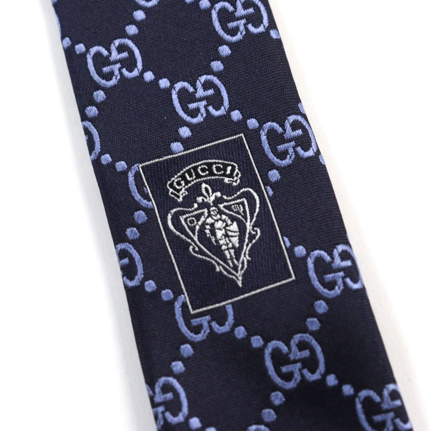 GUCCI tie silk Navy blue ARGOS Argos