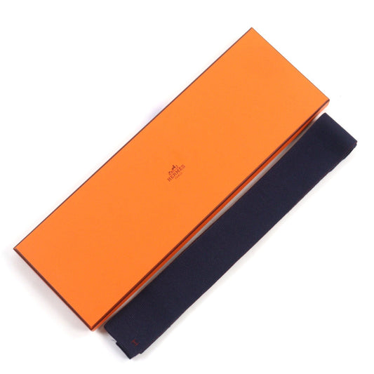 HERMES tie silk Navy Bordeaux