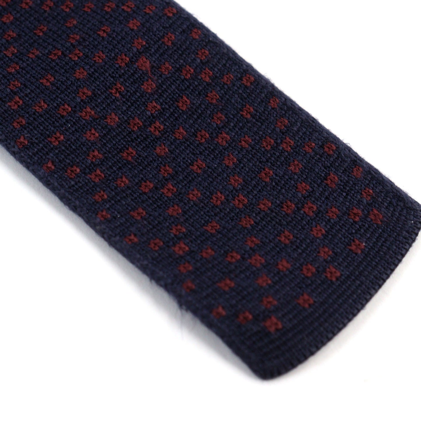 HERMES tie silk Navy Bordeaux