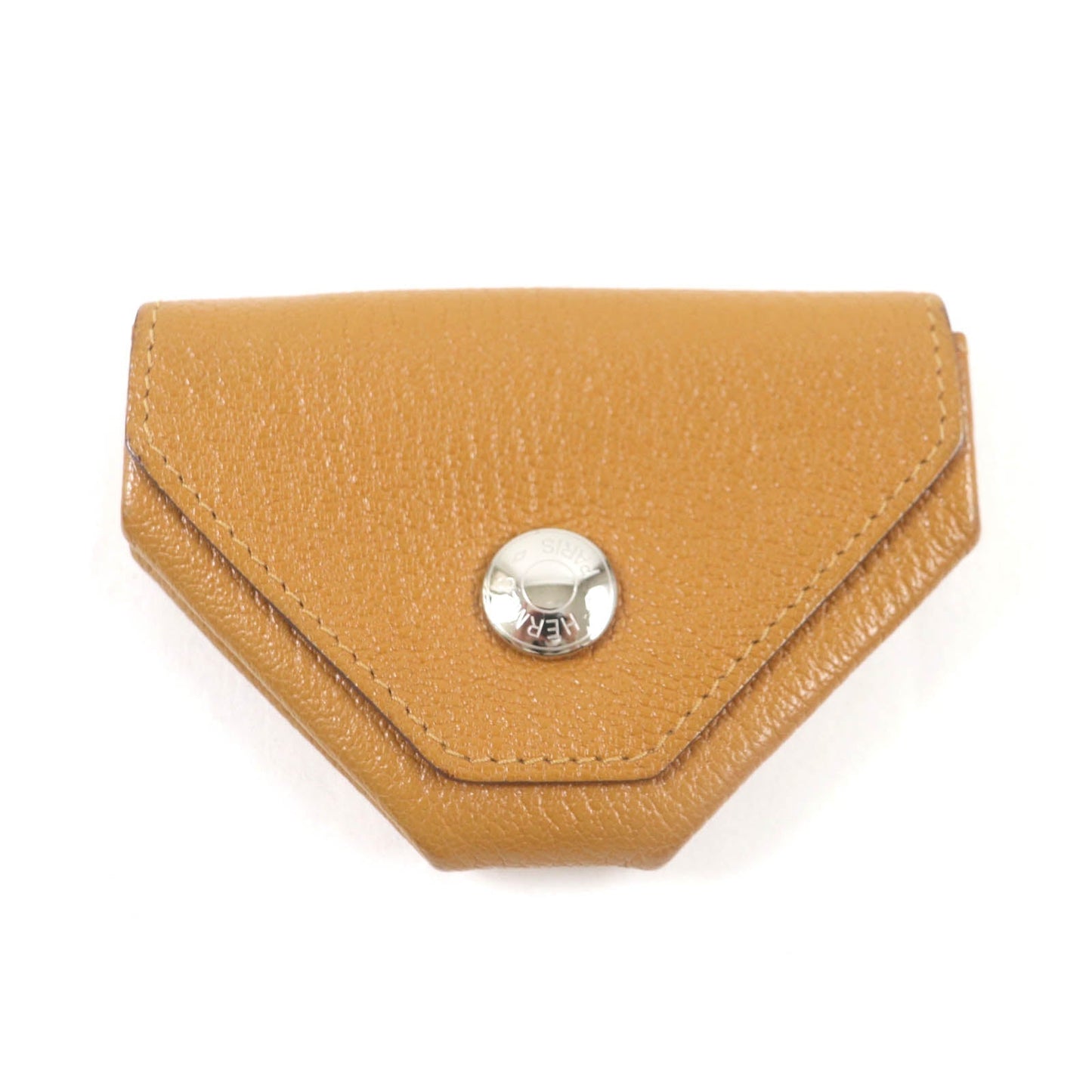 HERMES Coin case Shoble misol Brown pink Revan Cattle