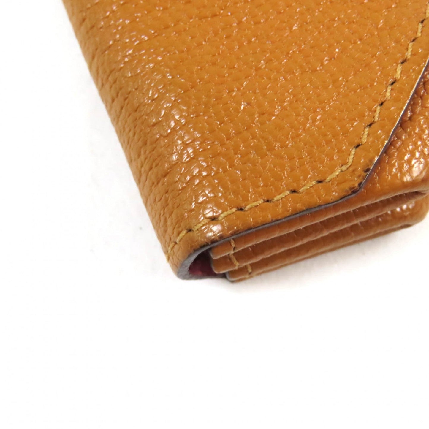 HERMES Coin case Shoble misol Brown pink Revan Cattle