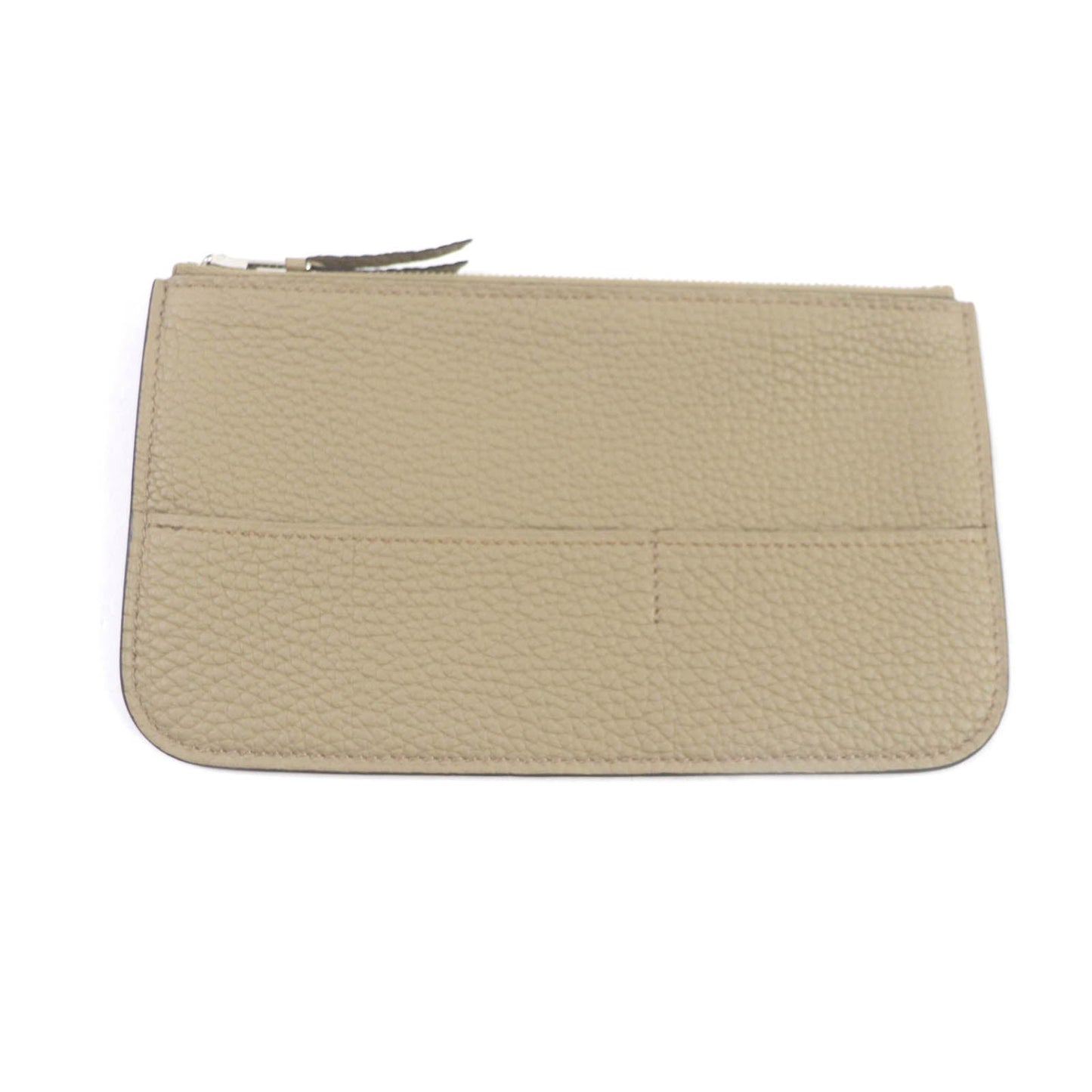 HERMES Long Wallet Purse Togo beige marfa Dogon GM