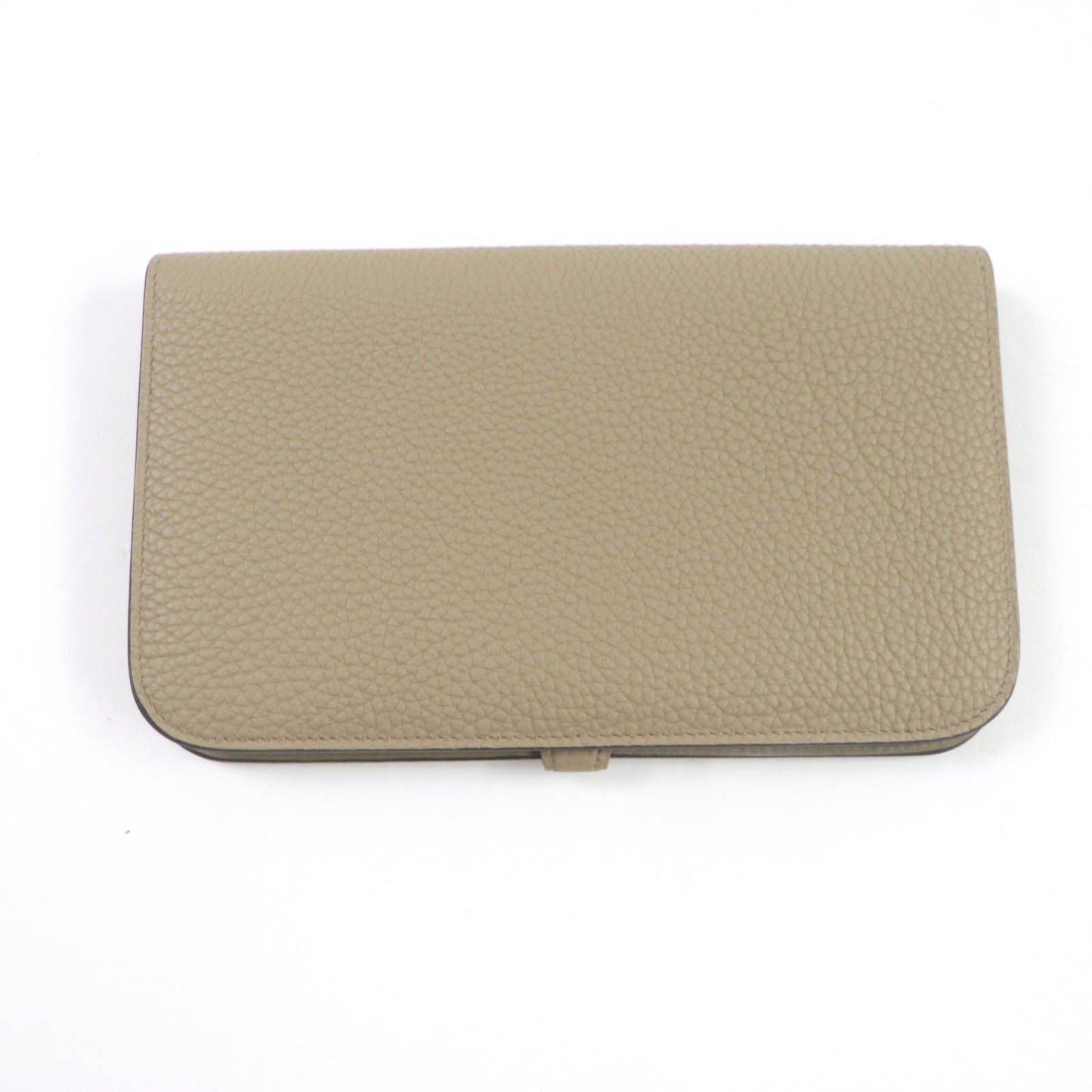 HERMES Long Wallet Purse Togo beige marfa Dogon GM