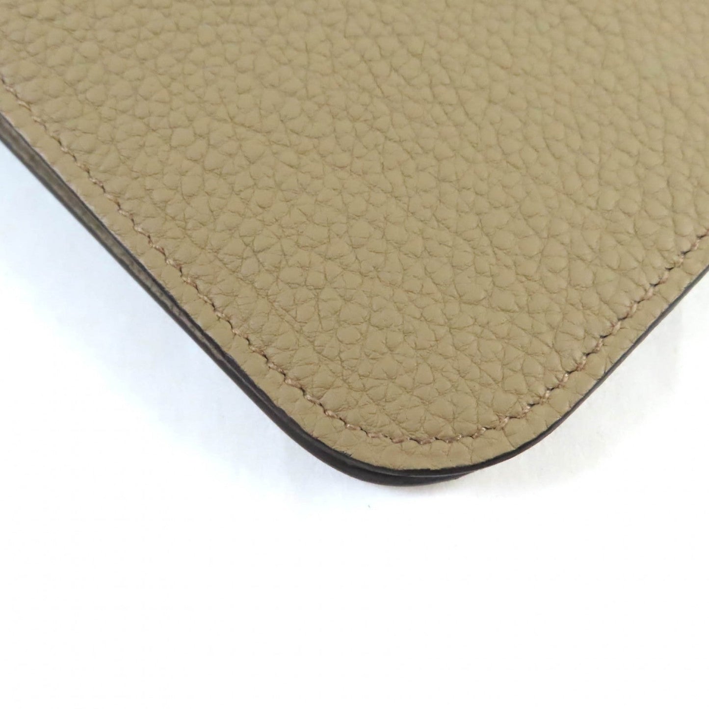 HERMES Long Wallet Purse Togo beige marfa Dogon GM