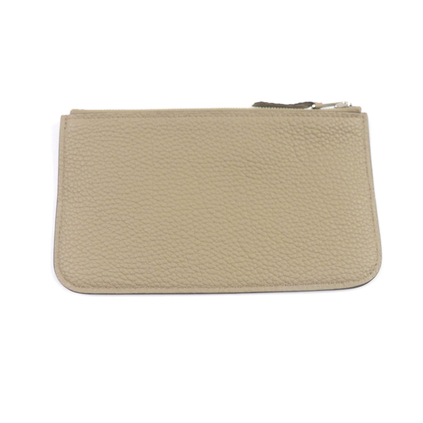HERMES Long Wallet Purse Togo beige marfa Dogon GM