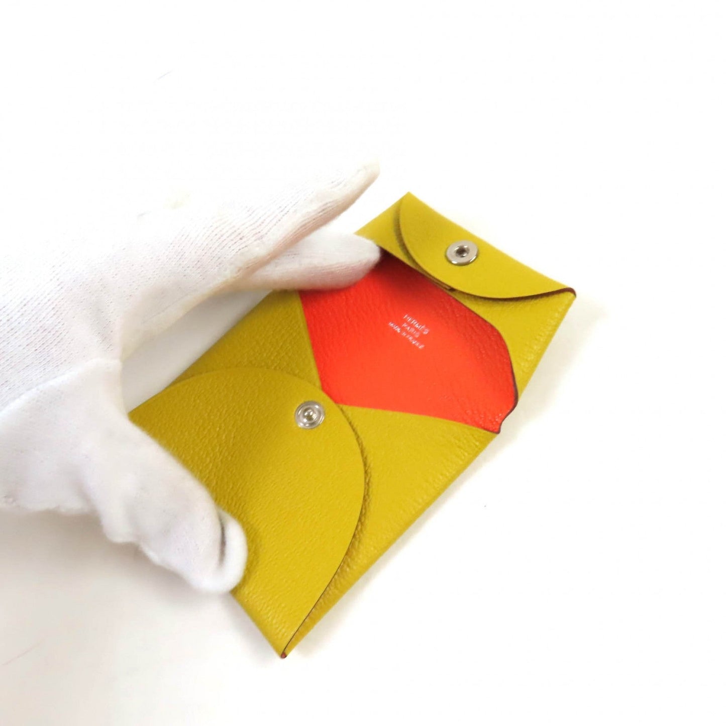 HERMES Coin case Shave Cumin Orange Minced Bastia