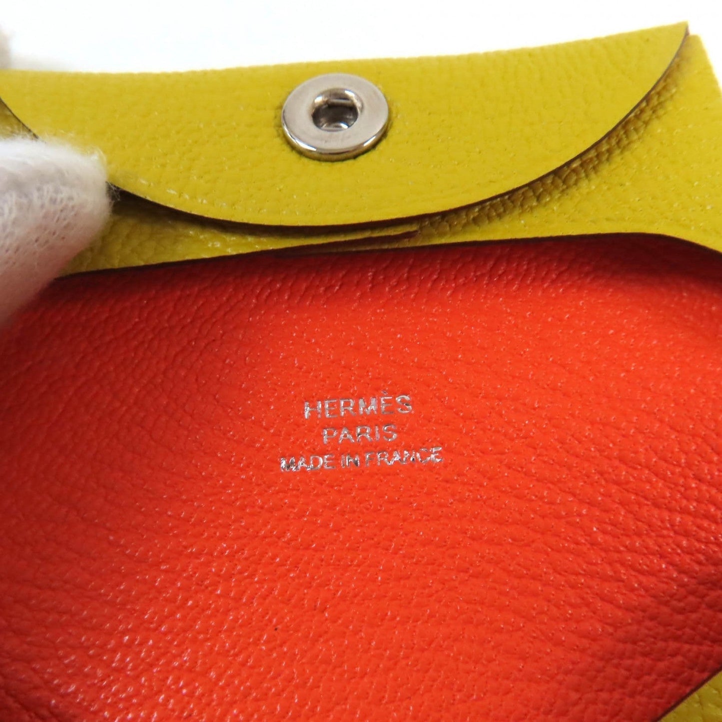 HERMES Coin case Shave Cumin Orange Minced Bastia