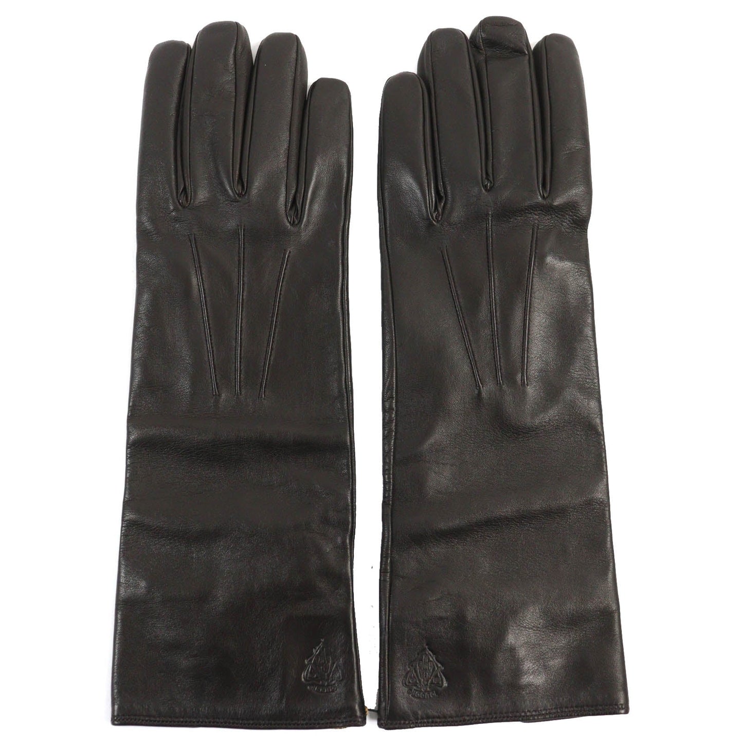 GUCCI gloves 203799 Lamb leather Dark brown 9