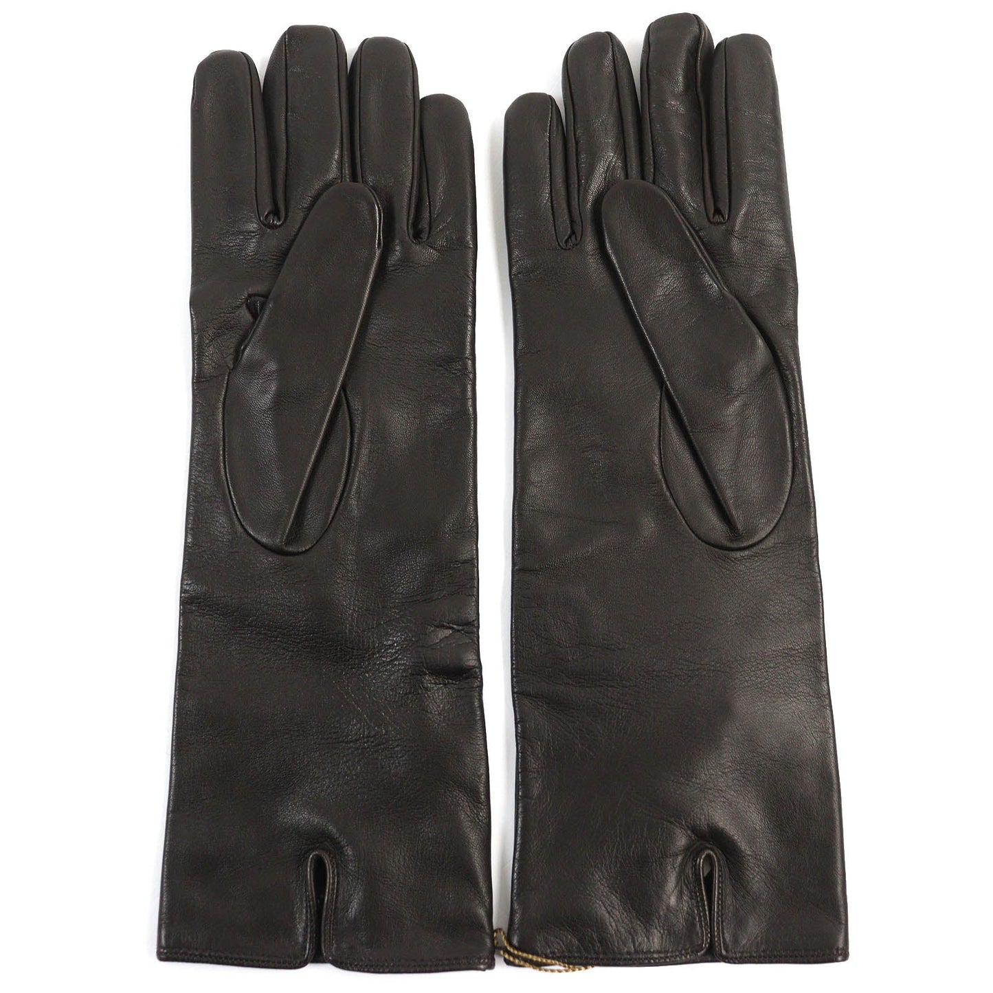 GUCCI gloves 203799 Lamb leather Dark brown 9