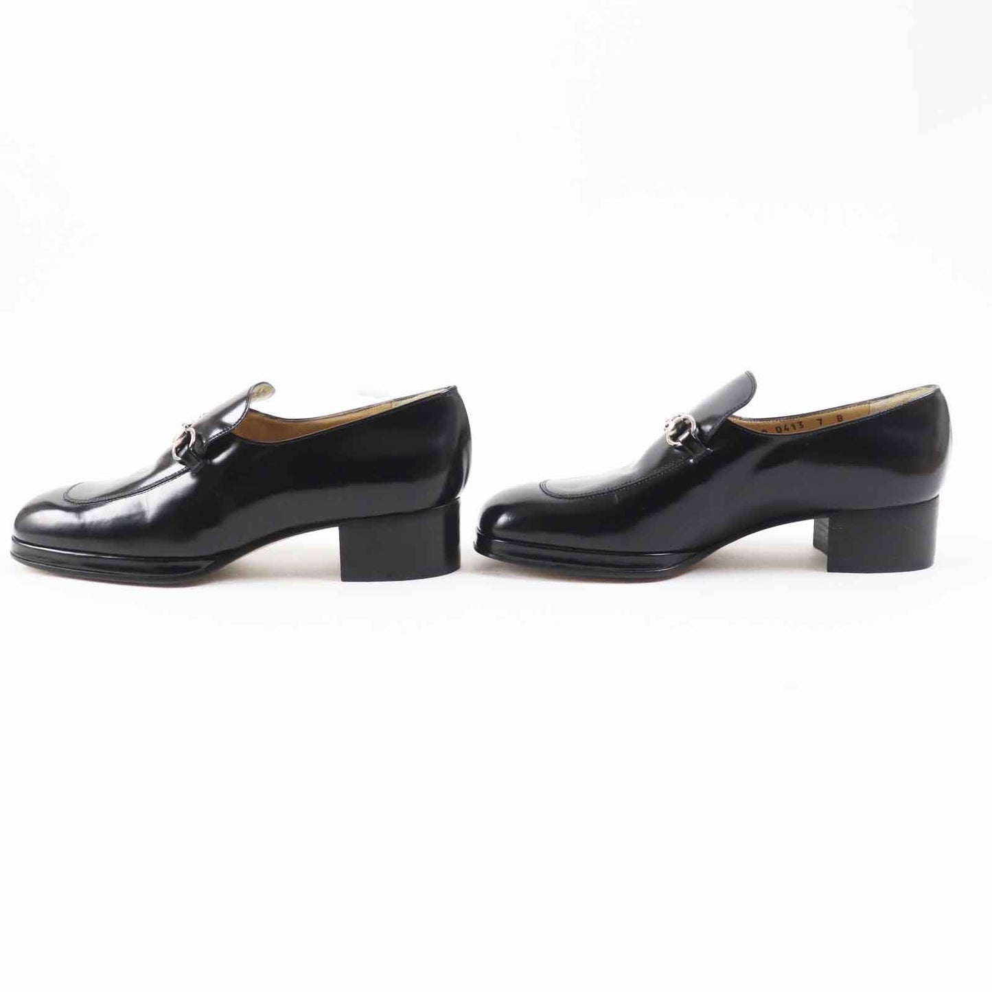 GUCCI loafers 100 0413 leather black 7