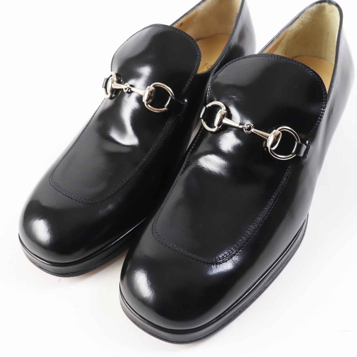 GUCCI loafers 100 0413 leather black 7