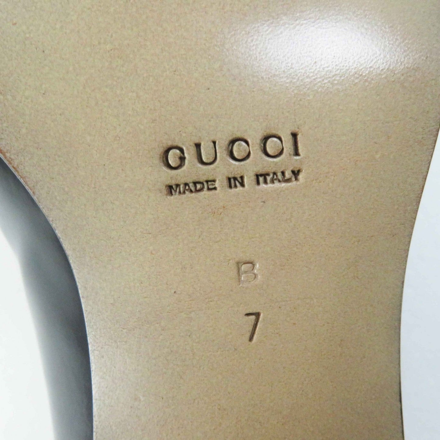 GUCCI loafers 100 0413 leather black 7