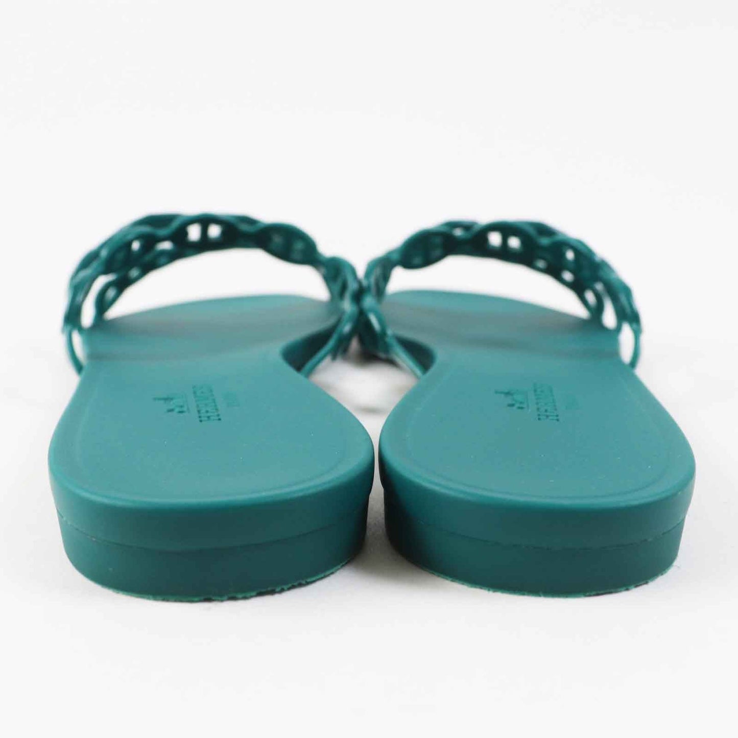 HERMES Sandals rubber green Rivage Rivage 37