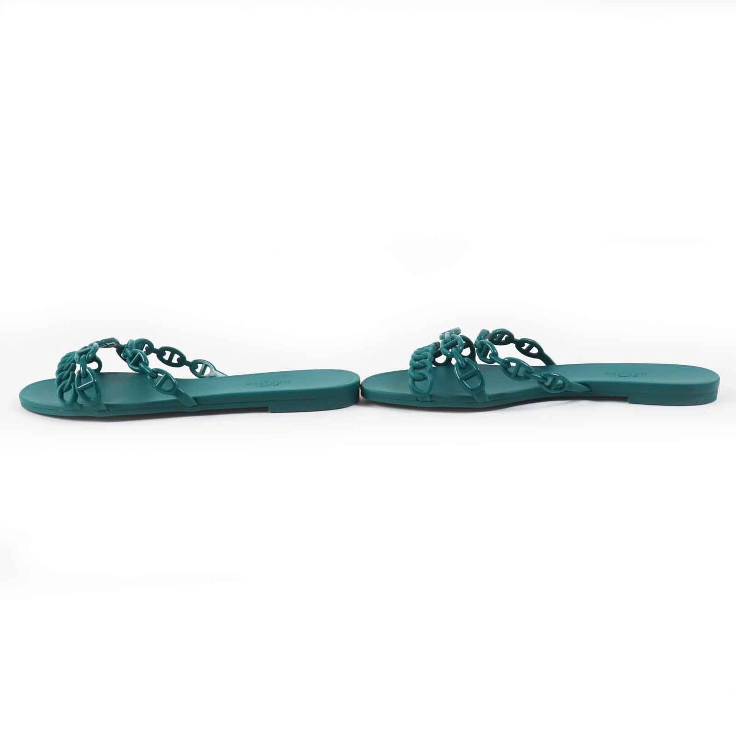 HERMES Sandals rubber green Rivage Rivage 37