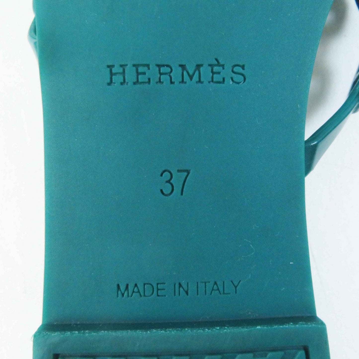 HERMES Sandals rubber green Rivage Rivage 37