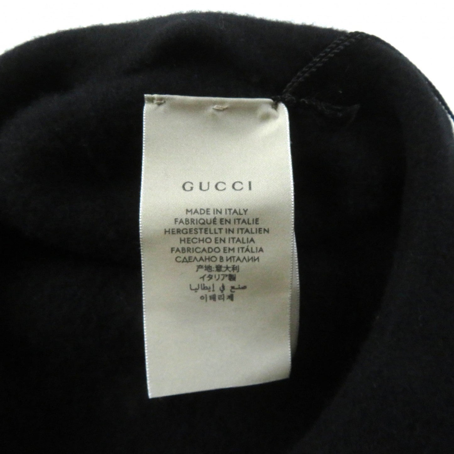 GUCCI beret 714343 wool black