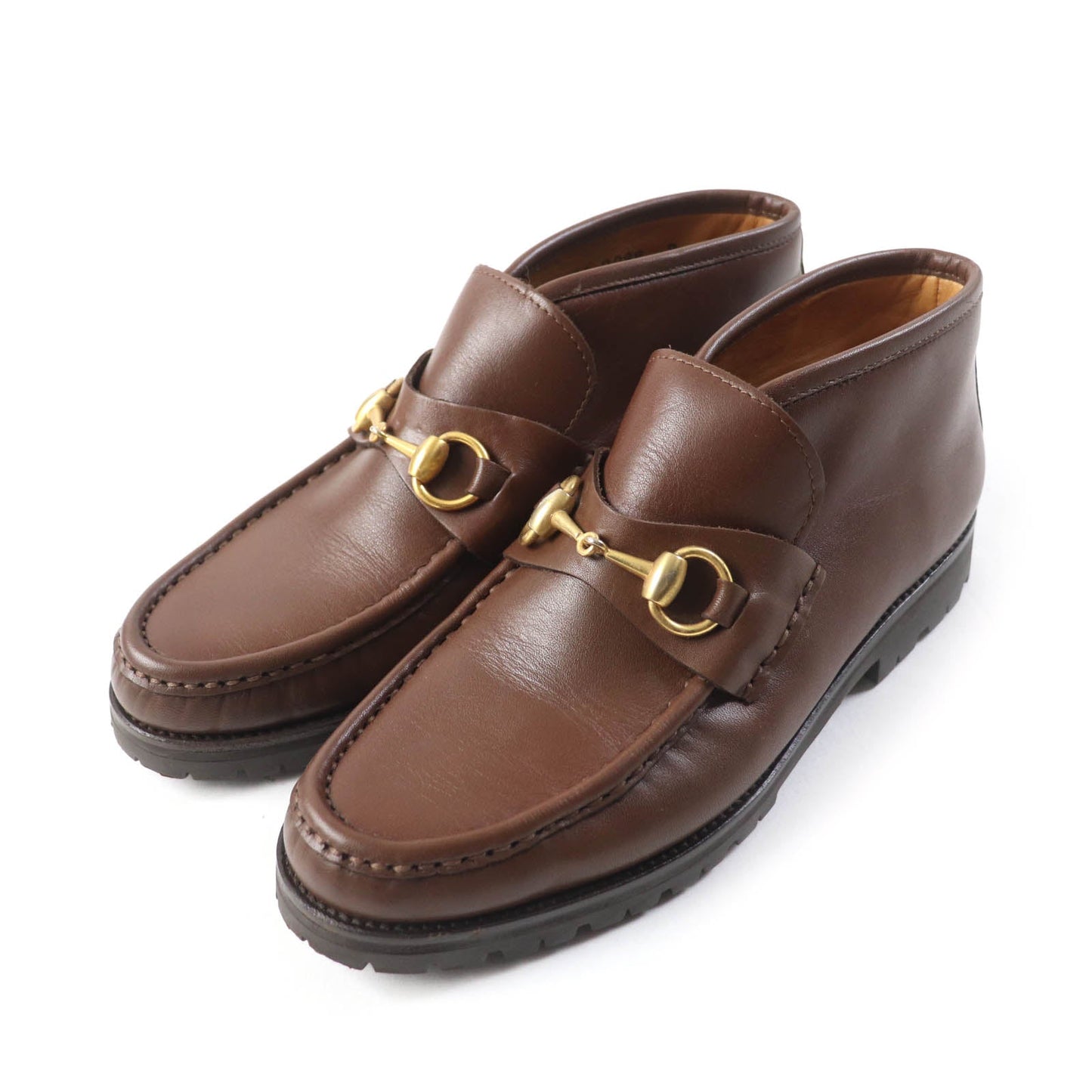GUCCI Ankle boots 104 0088 leather Brown 7