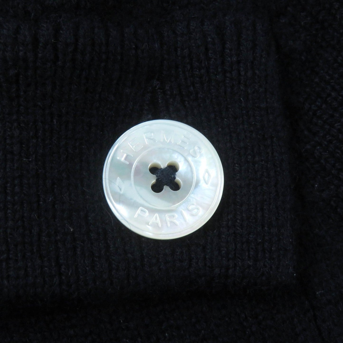 HERMES knit cashmere Navy 34