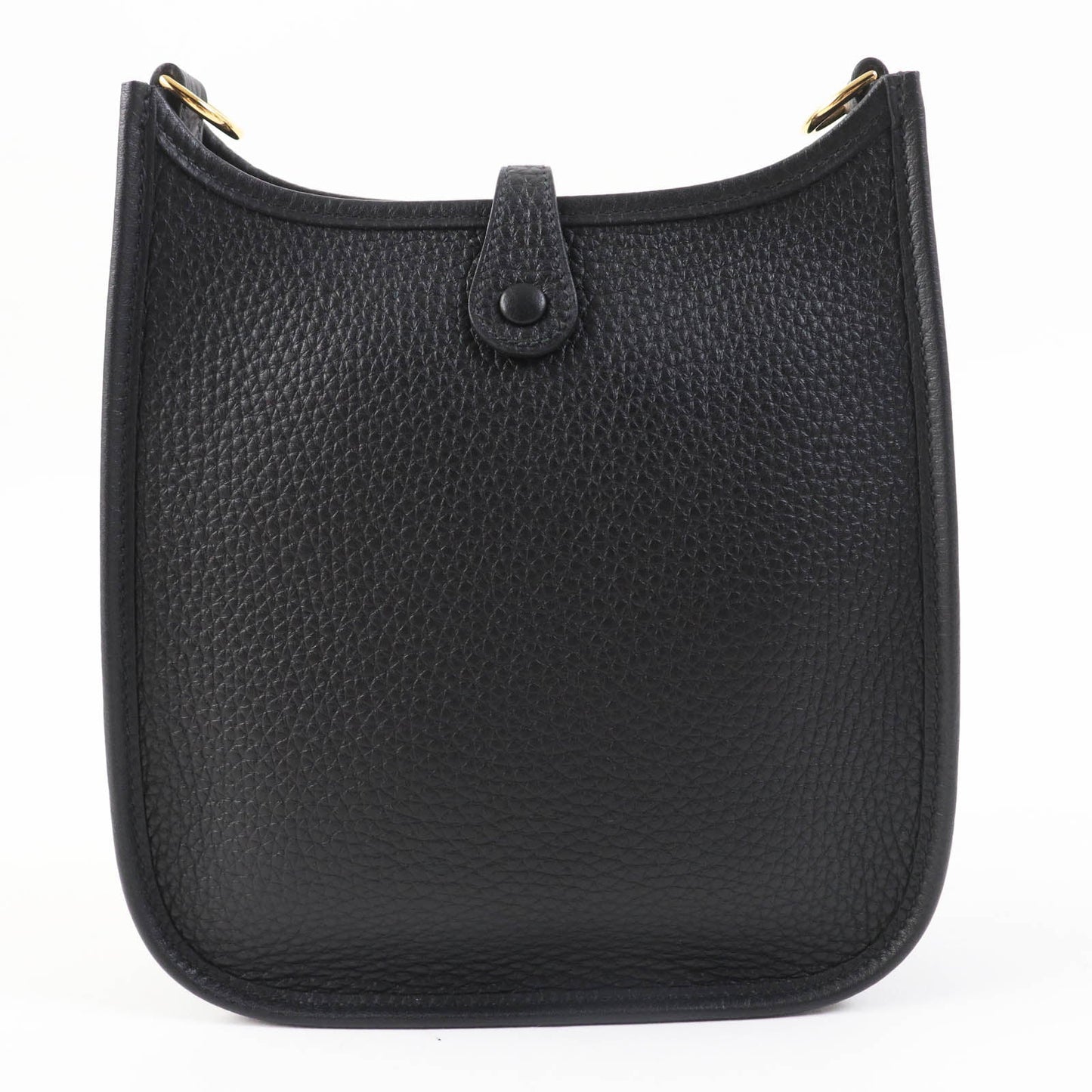 HERMES Shoulder Bag Taurillon Clemence black Evelyn TPM