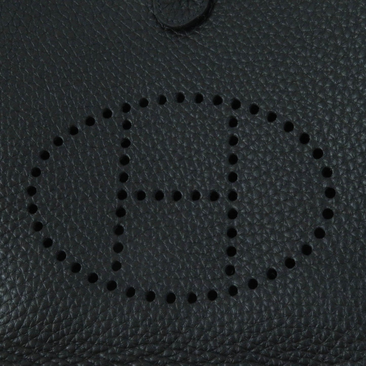 HERMES Shoulder Bag Taurillon Clemence black Evelyn TPM