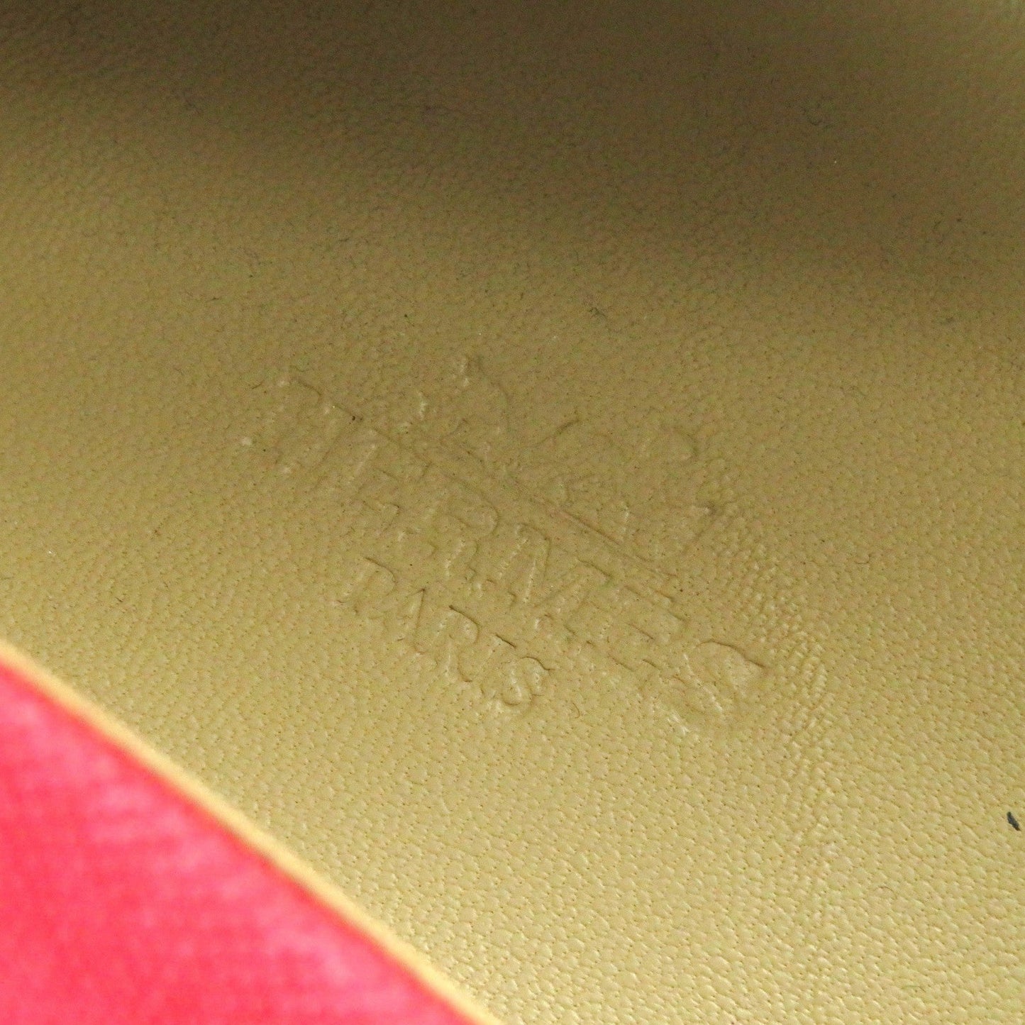 HERMES Slip-on canvas Red 42.5