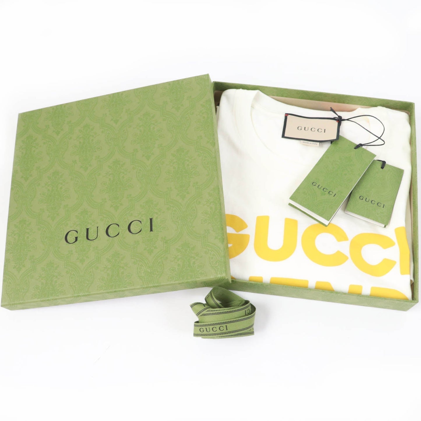 GUCCI Short sleeve T-shirt 717422 cotton Ivory GUCCY FRIENDS S