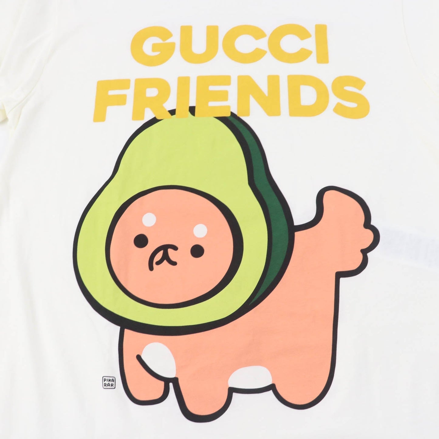GUCCI Short sleeve T-shirt 717422 cotton Ivory GUCCY FRIENDS S