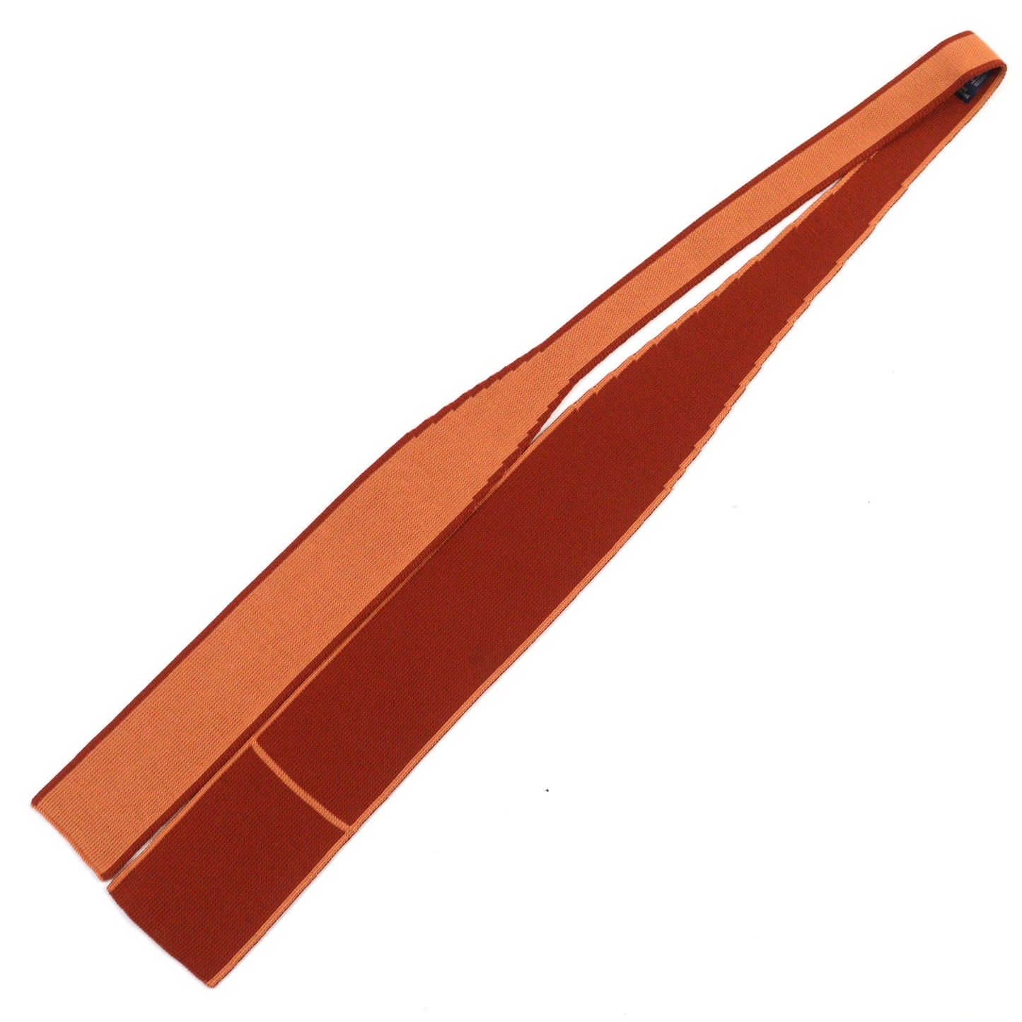 HERMES tie silk Bordeaux Orange
