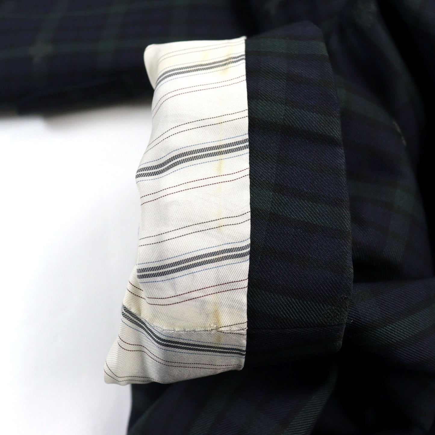 GUCCI tailored jacket 473215 wool Navy Green Check Pattern