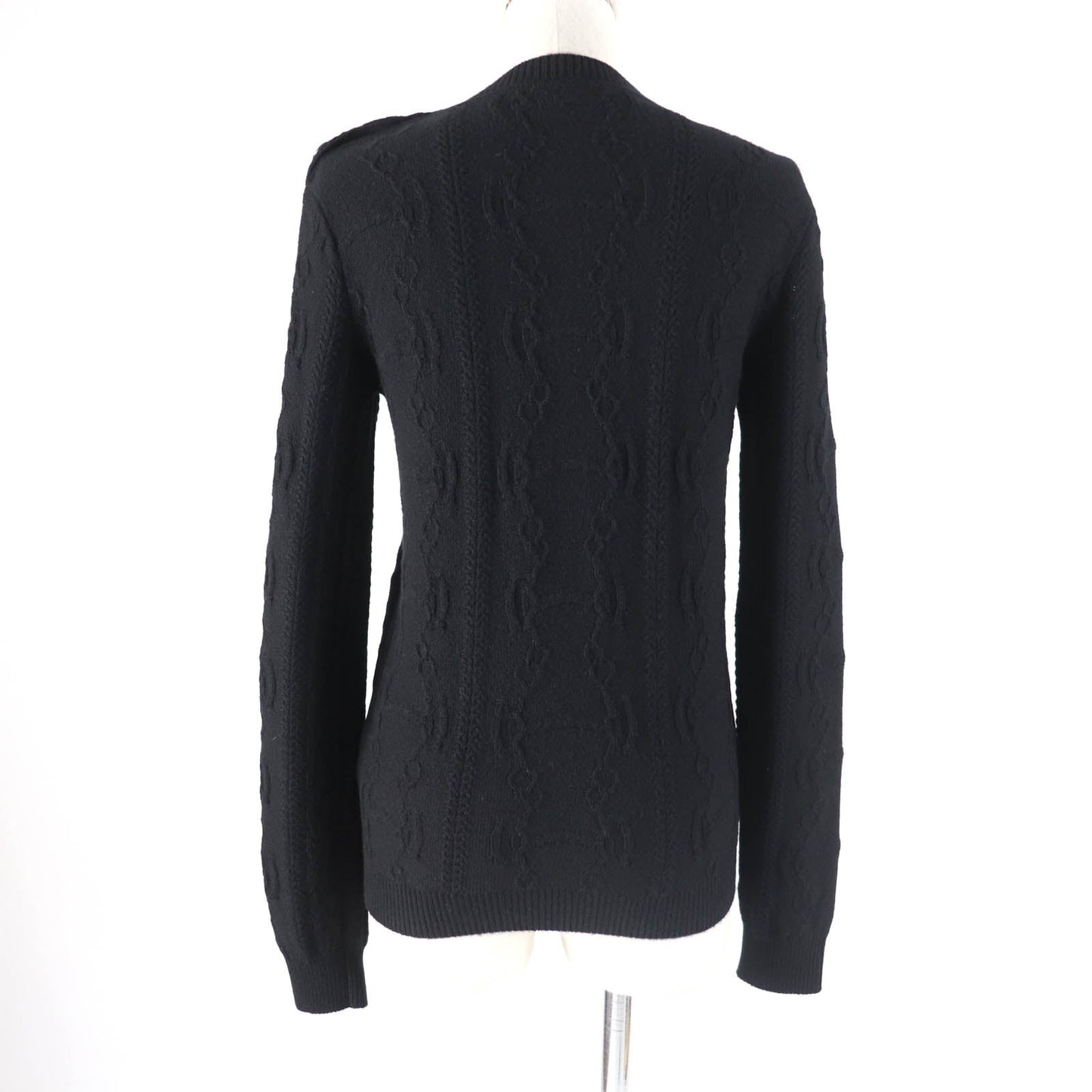 HERMES knit 2H2644D6 Main: 80% wool, Main: 20% cashmere, Part: 74% wool, Part: 19% cashmere, Part: 5% nylon black Women 34 Used