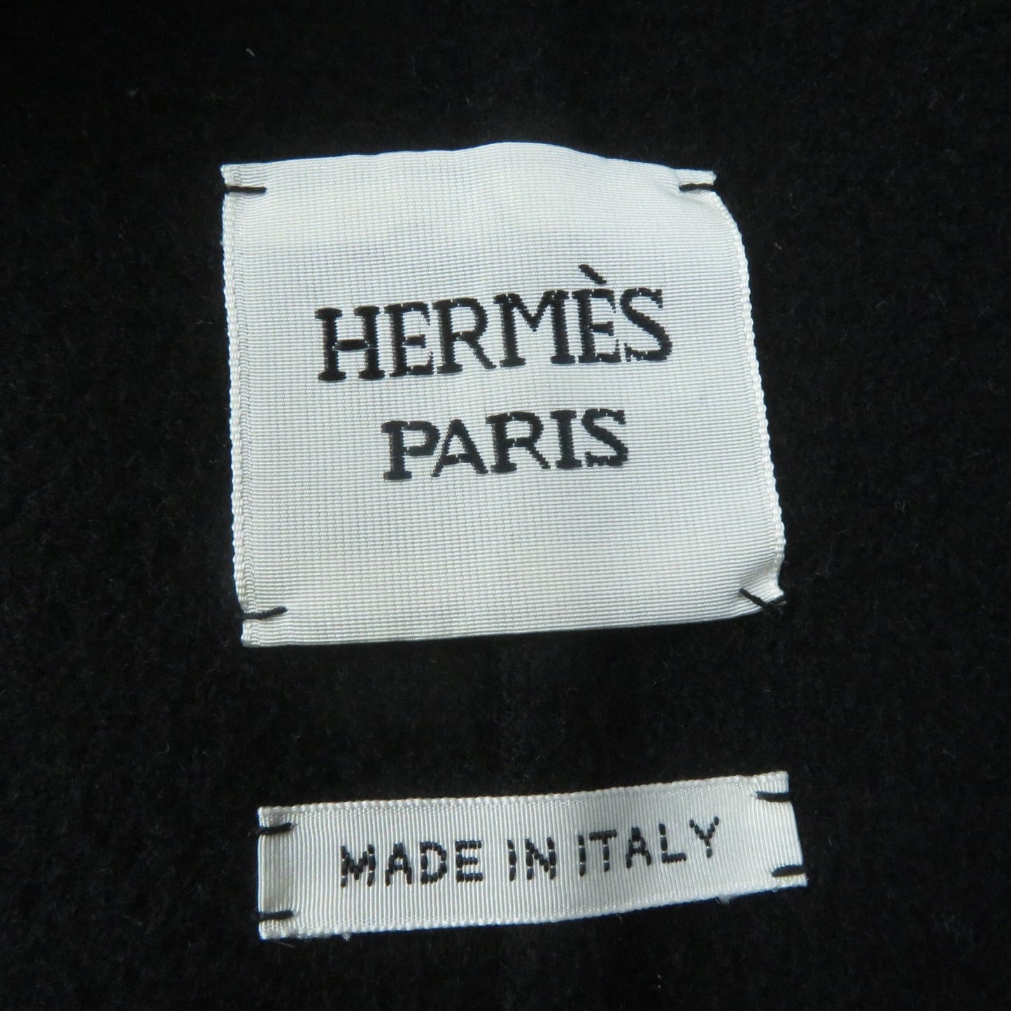 HERMES No color jacket cashmere black 42