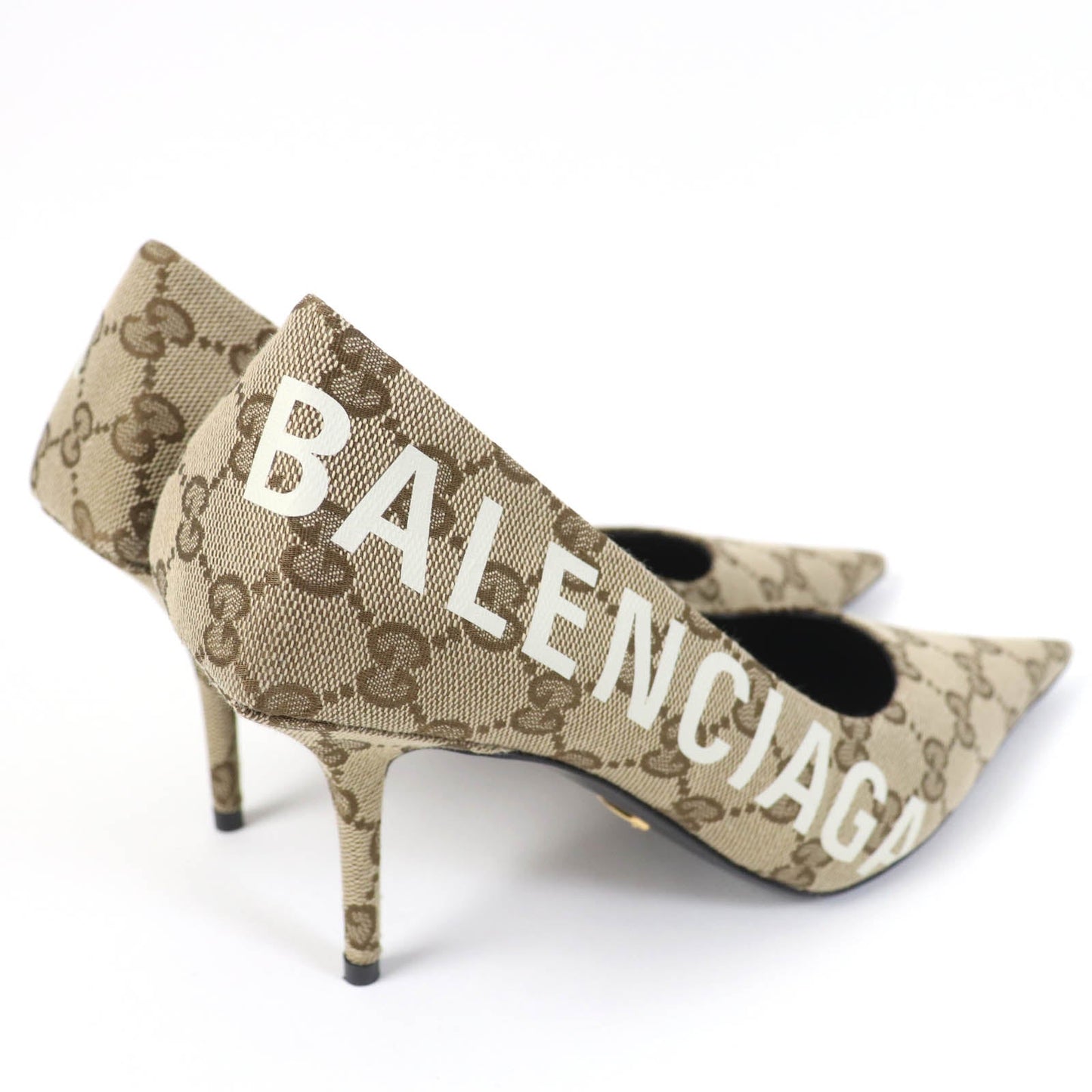 GUCCI pumps 676603 GG canvas Brown type 36