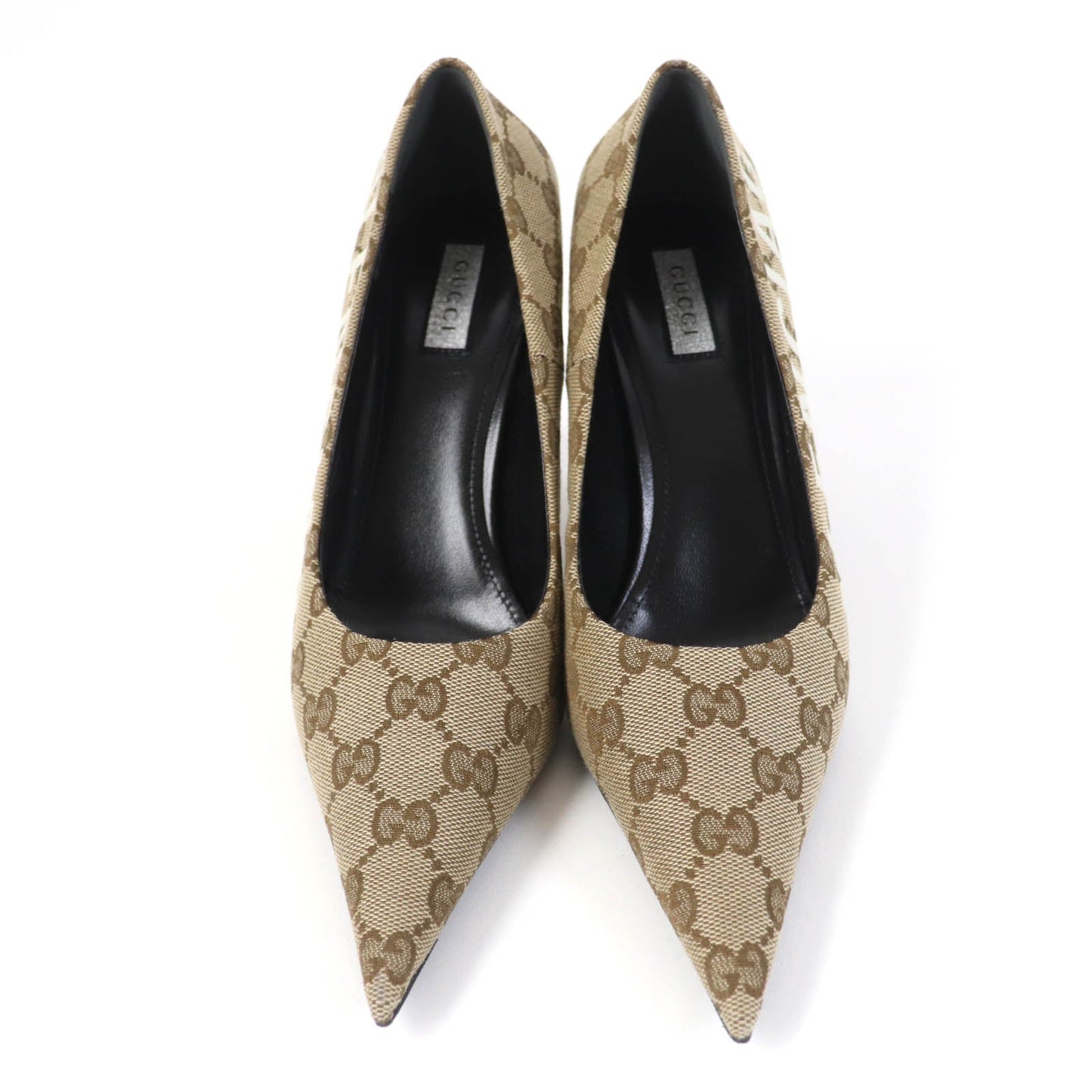 GUCCI pumps 676603 GG canvas Brown type 36