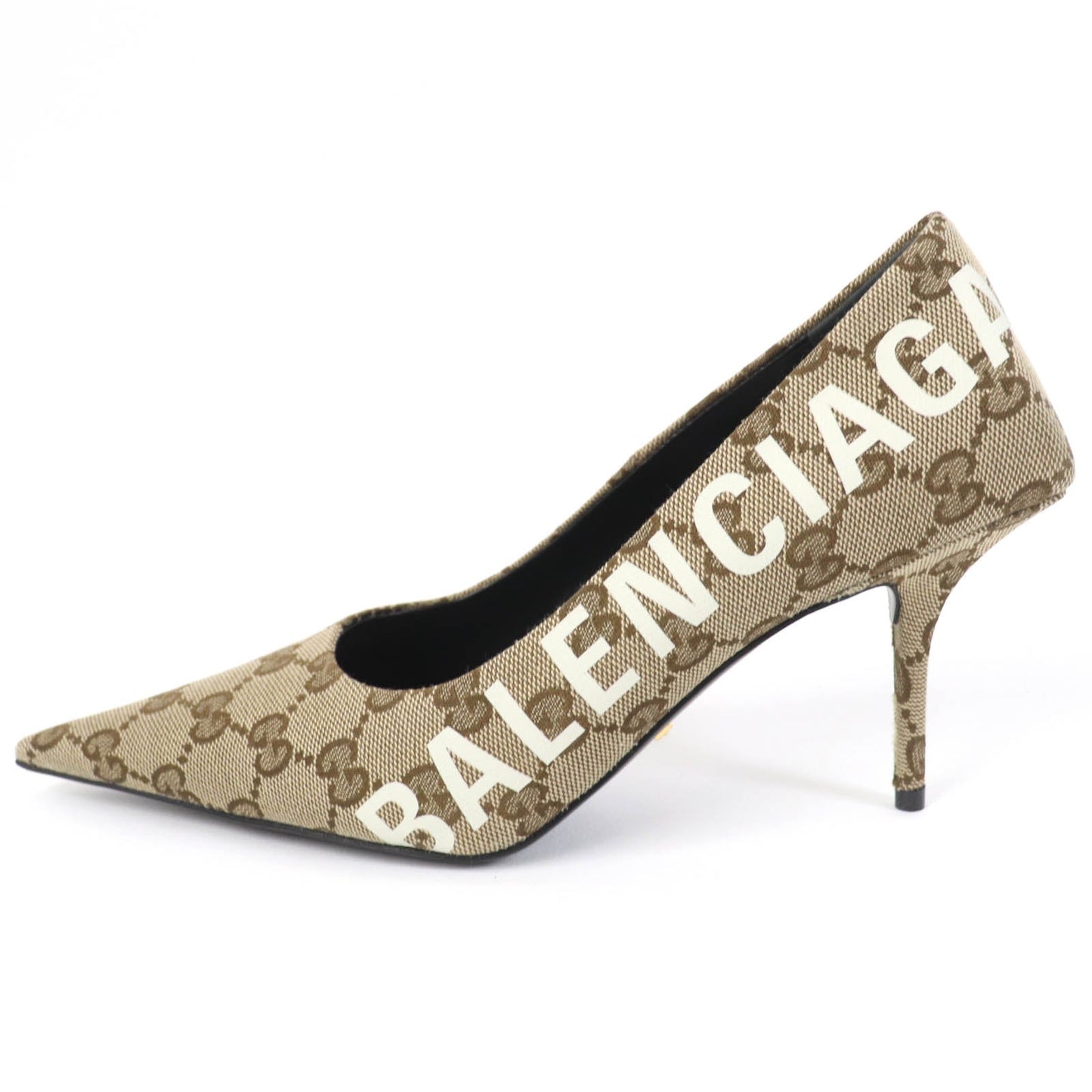GUCCI pumps 676603 GG canvas Brown type 36