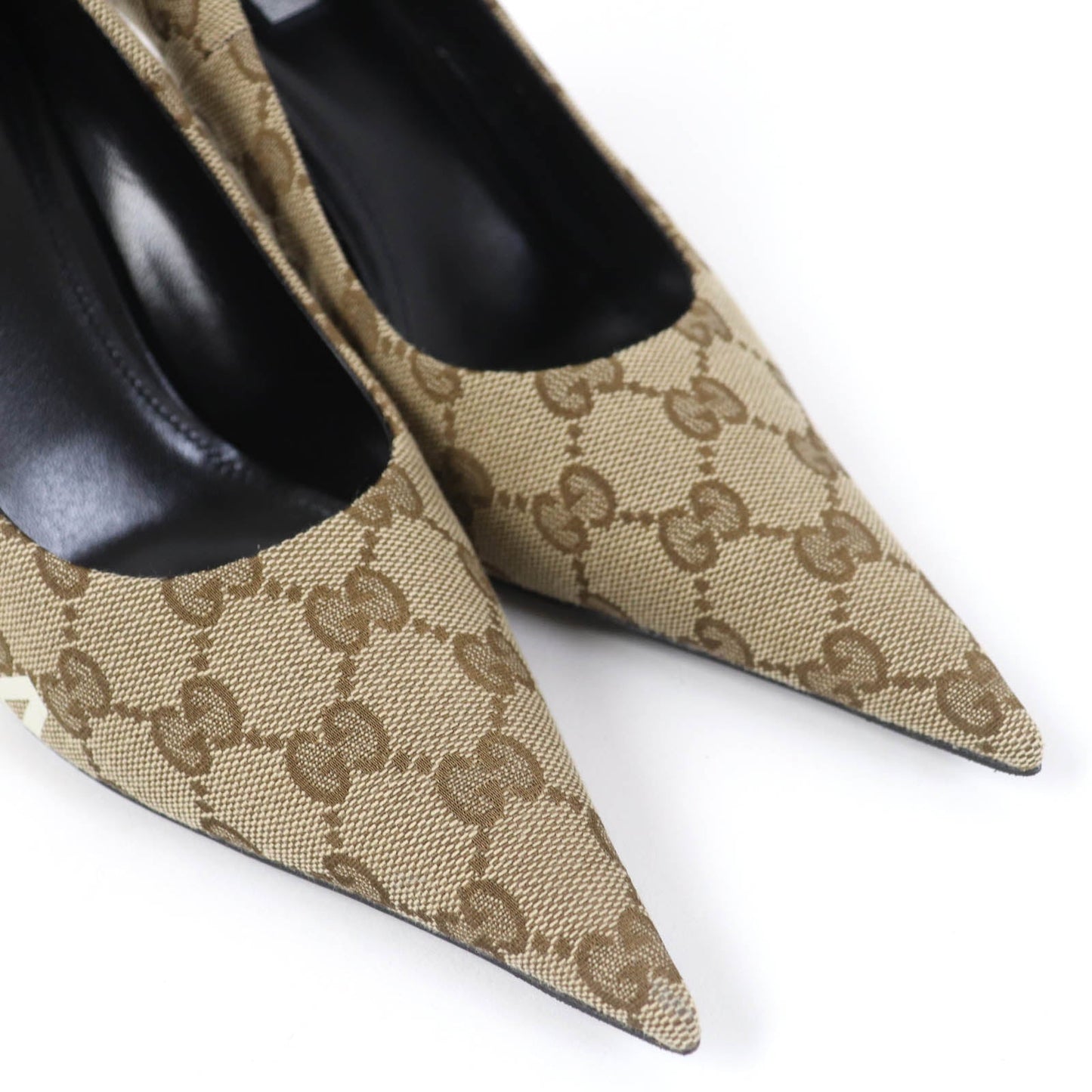 GUCCI pumps 676603 GG canvas Brown type 36