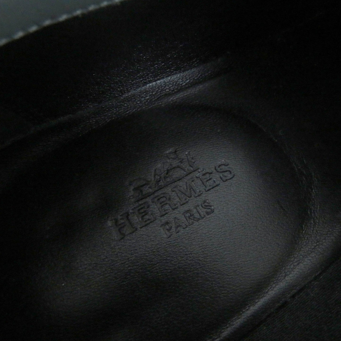 HERMES loafers leather Light blue 37