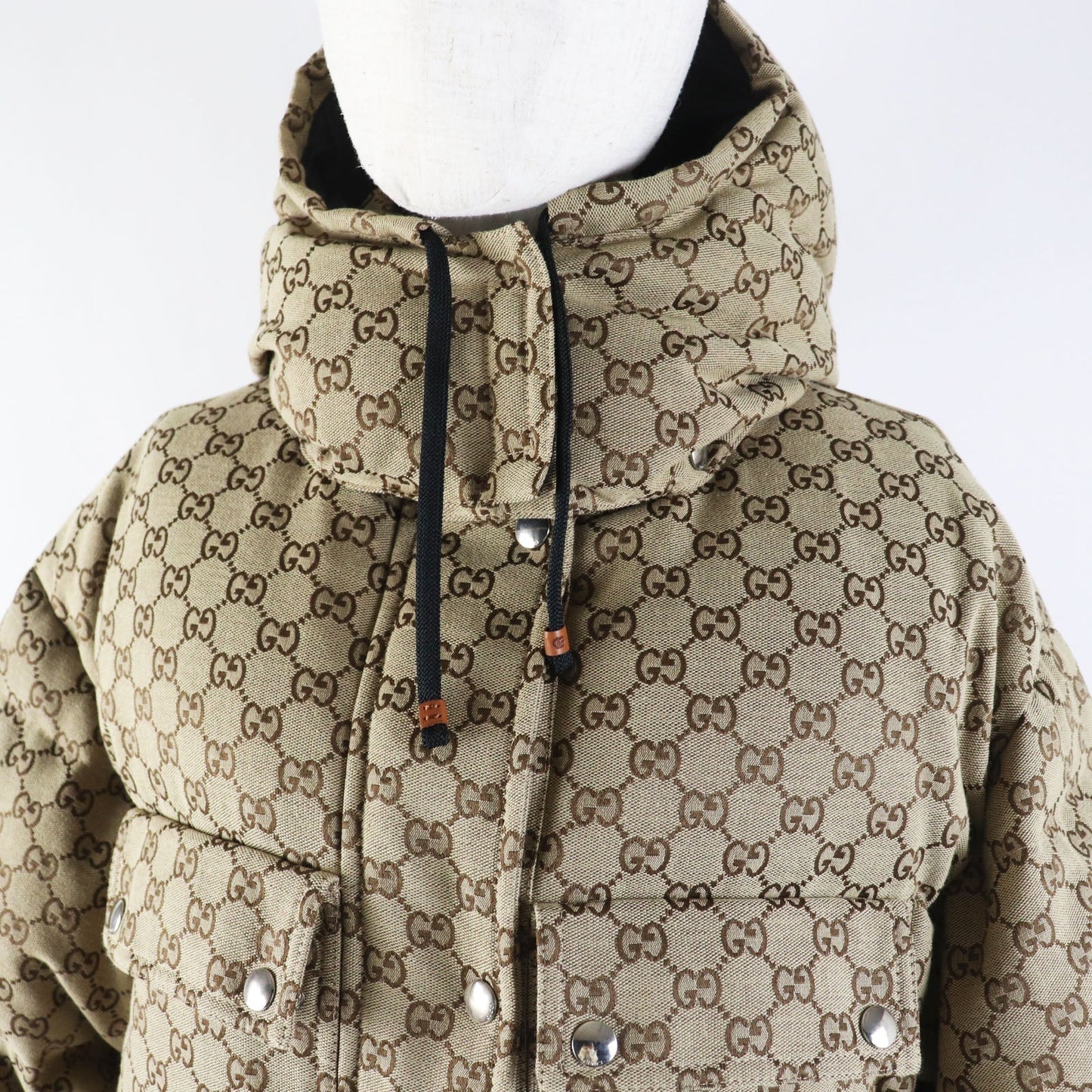 GUCCI Down jacket 717558 cotton Beige brown 38