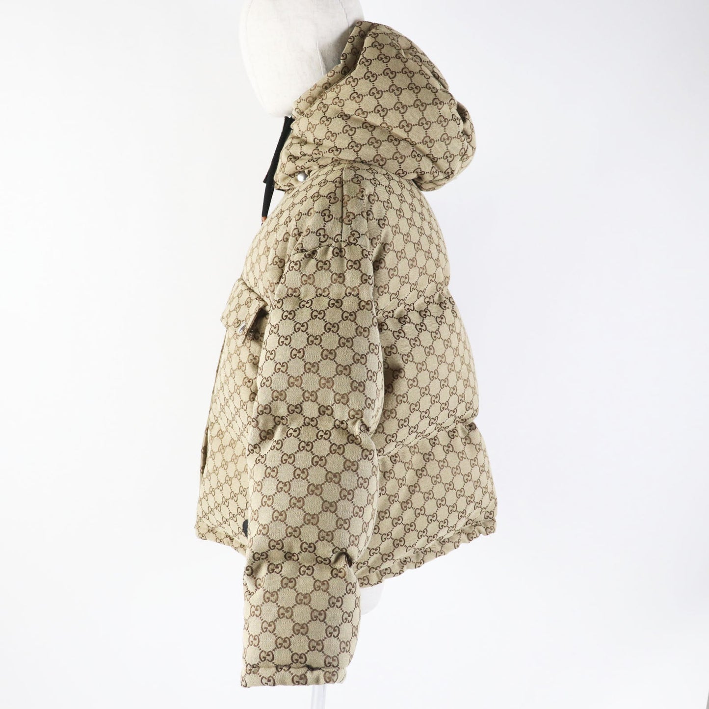 GUCCI Down jacket 717558 cotton Beige brown 38